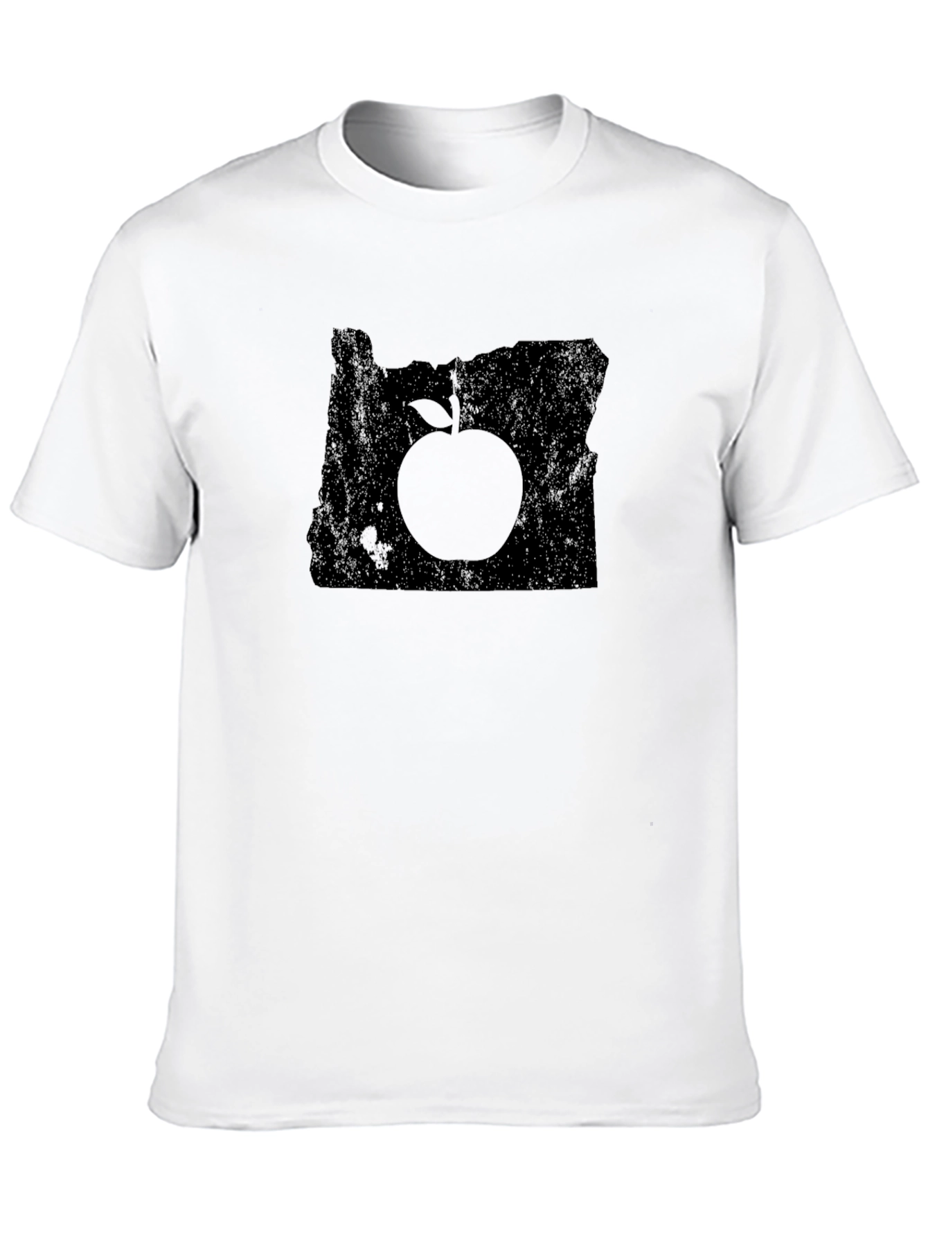 Oregon Apple Graphic T-Shirt - Black