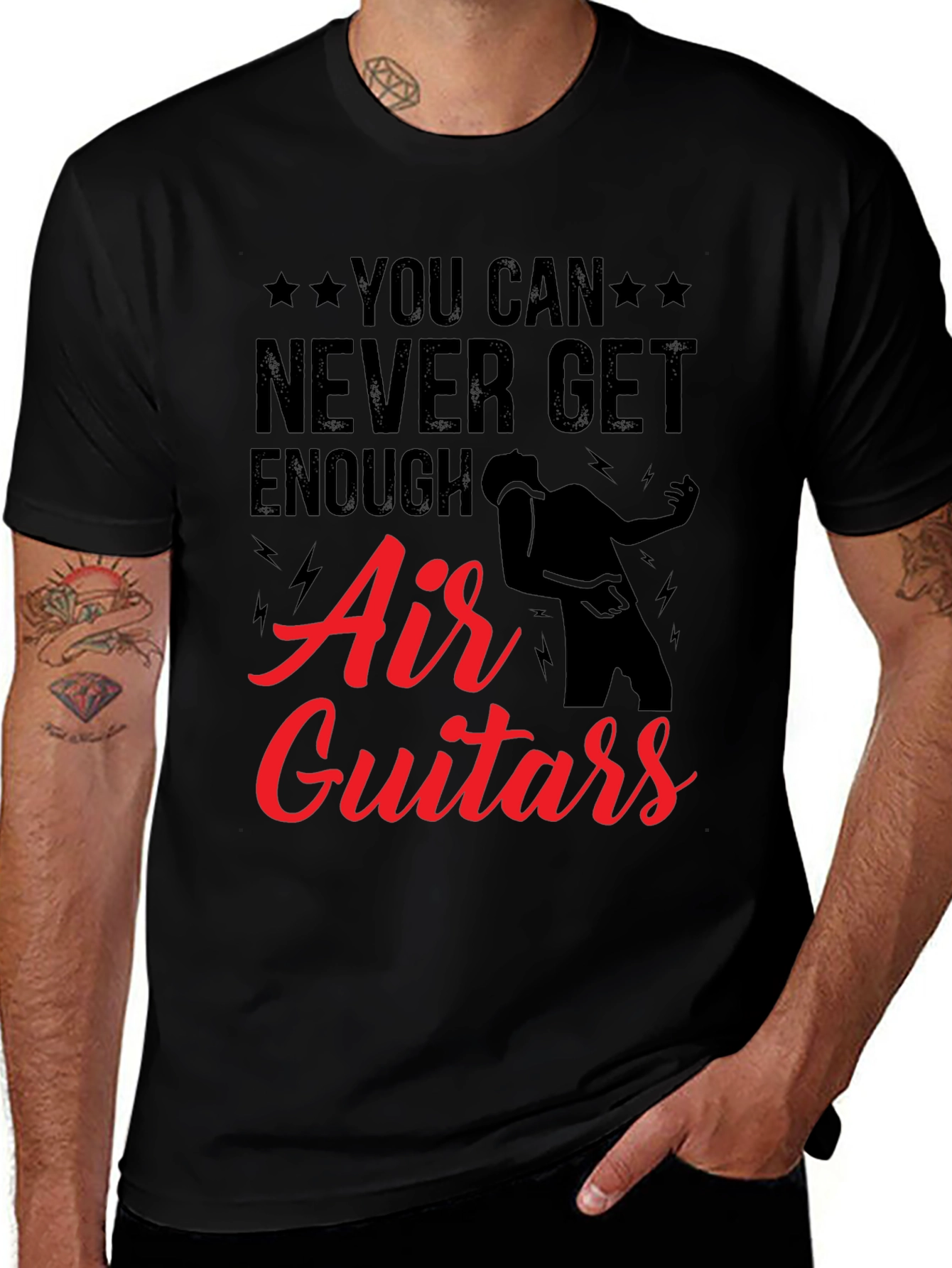 Air Guitars Black T-Shirt