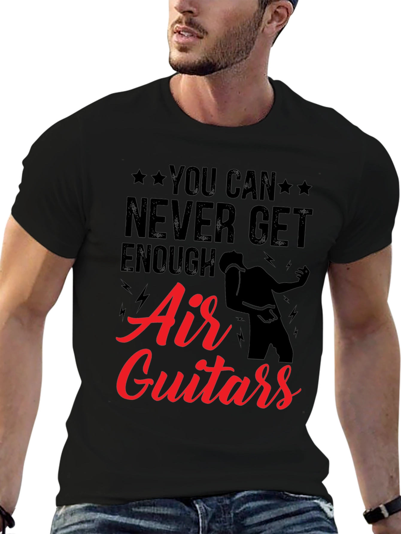 Air Guitars Black T-Shirt