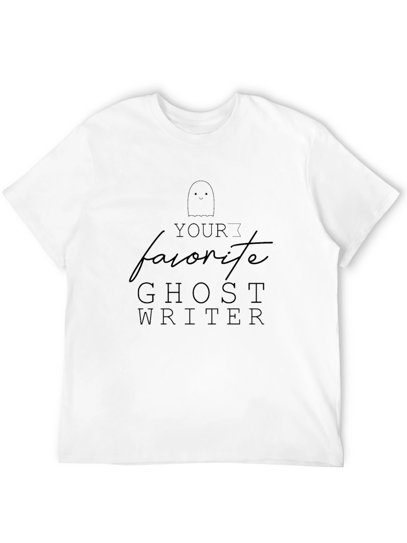 Favorite Ghost Writer T-Shirt - Spooky Season Apparel