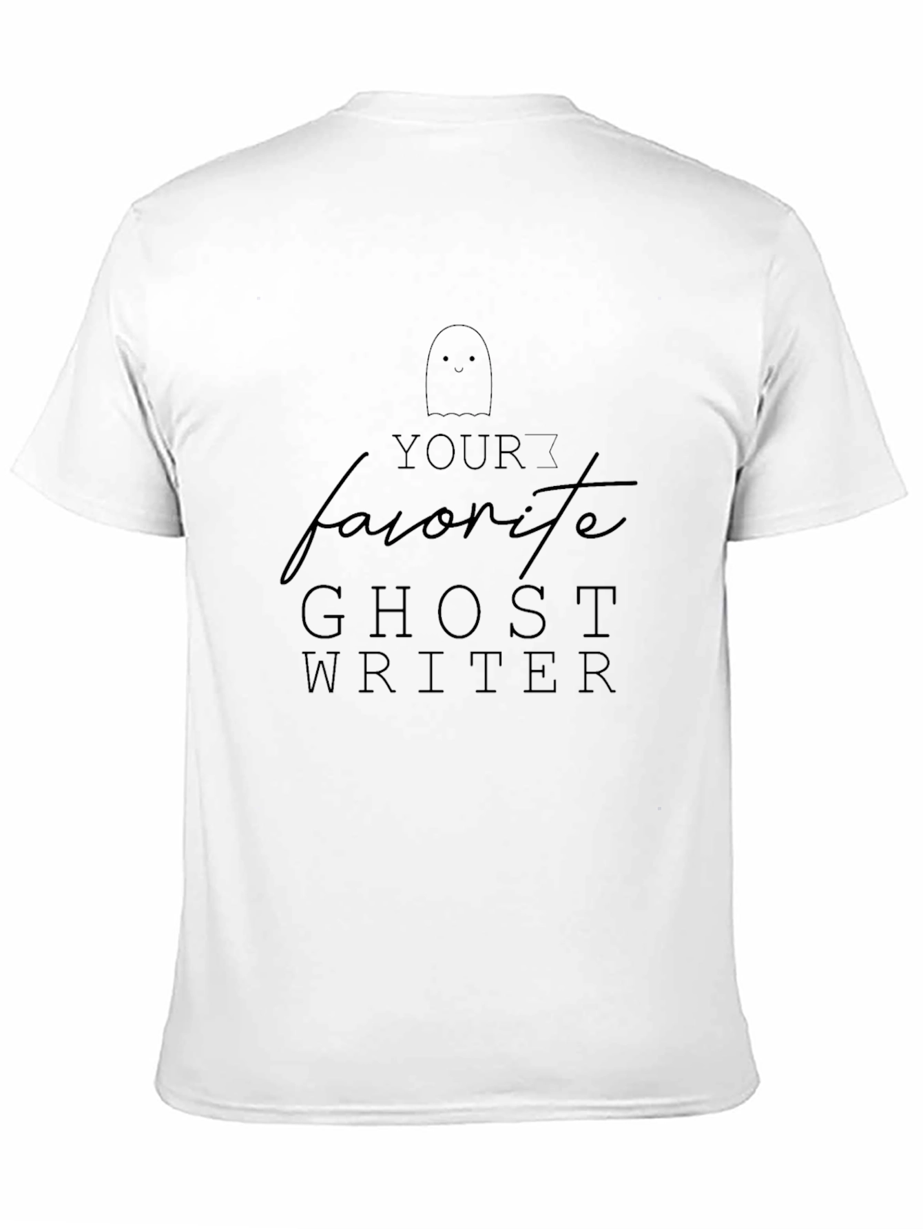 Favorite Ghost Writer T-Shirt - Spooky Season Apparel