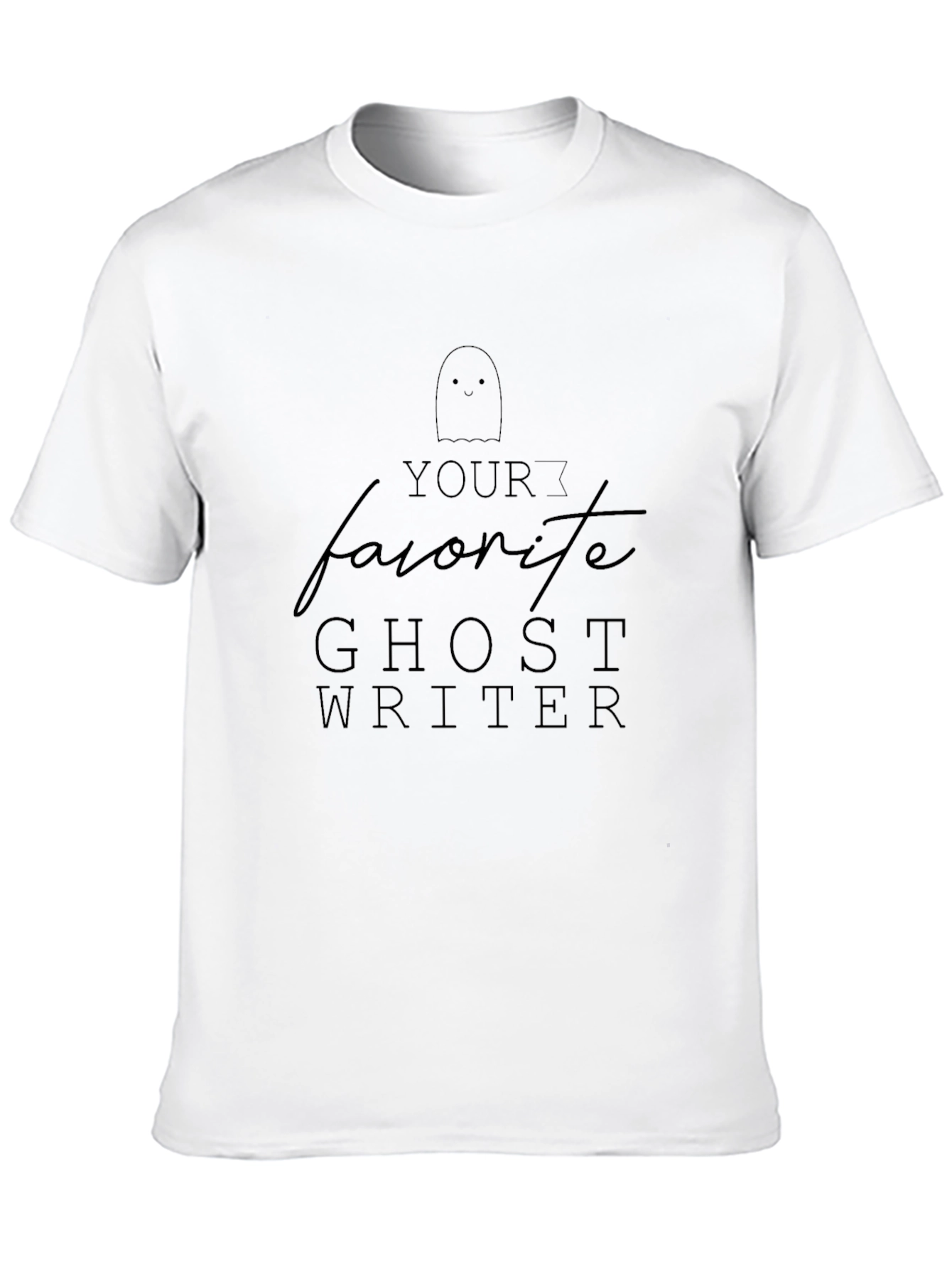 Favorite Ghost Writer T-Shirt - Spooky Season Apparel