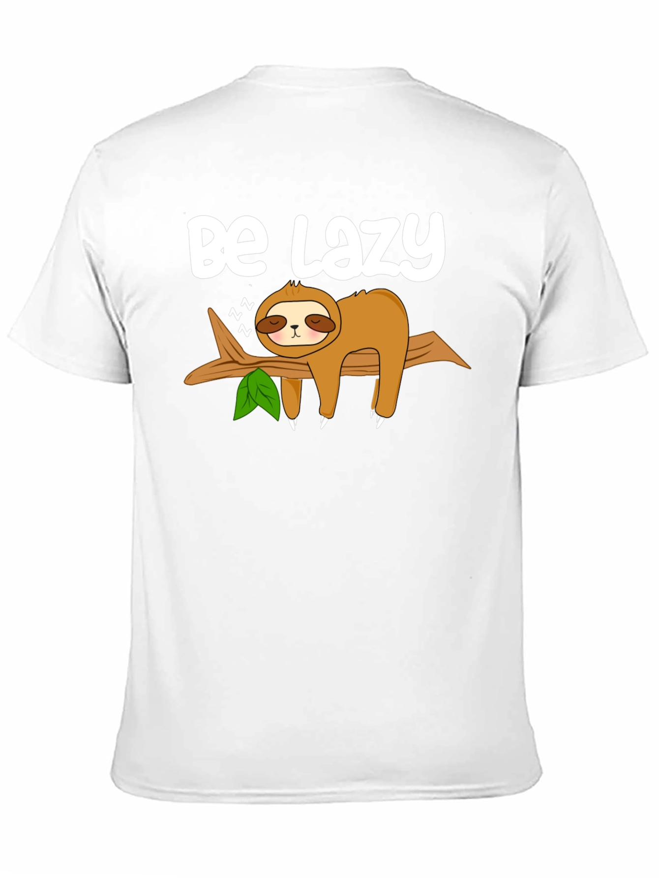 Be Lazy Sloth Graphic Tee - Relaxed Style
