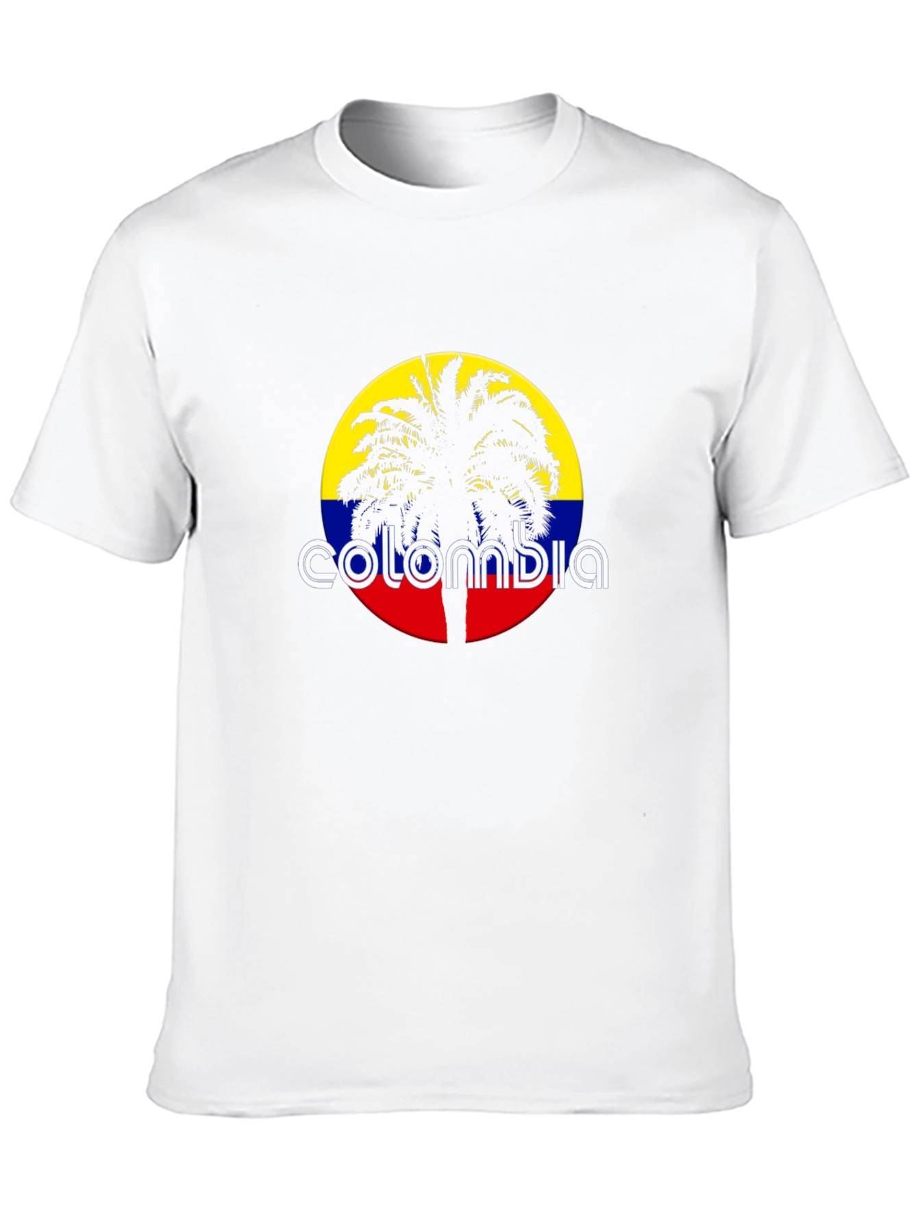 Colombia Palm Tree Black T-Shirt