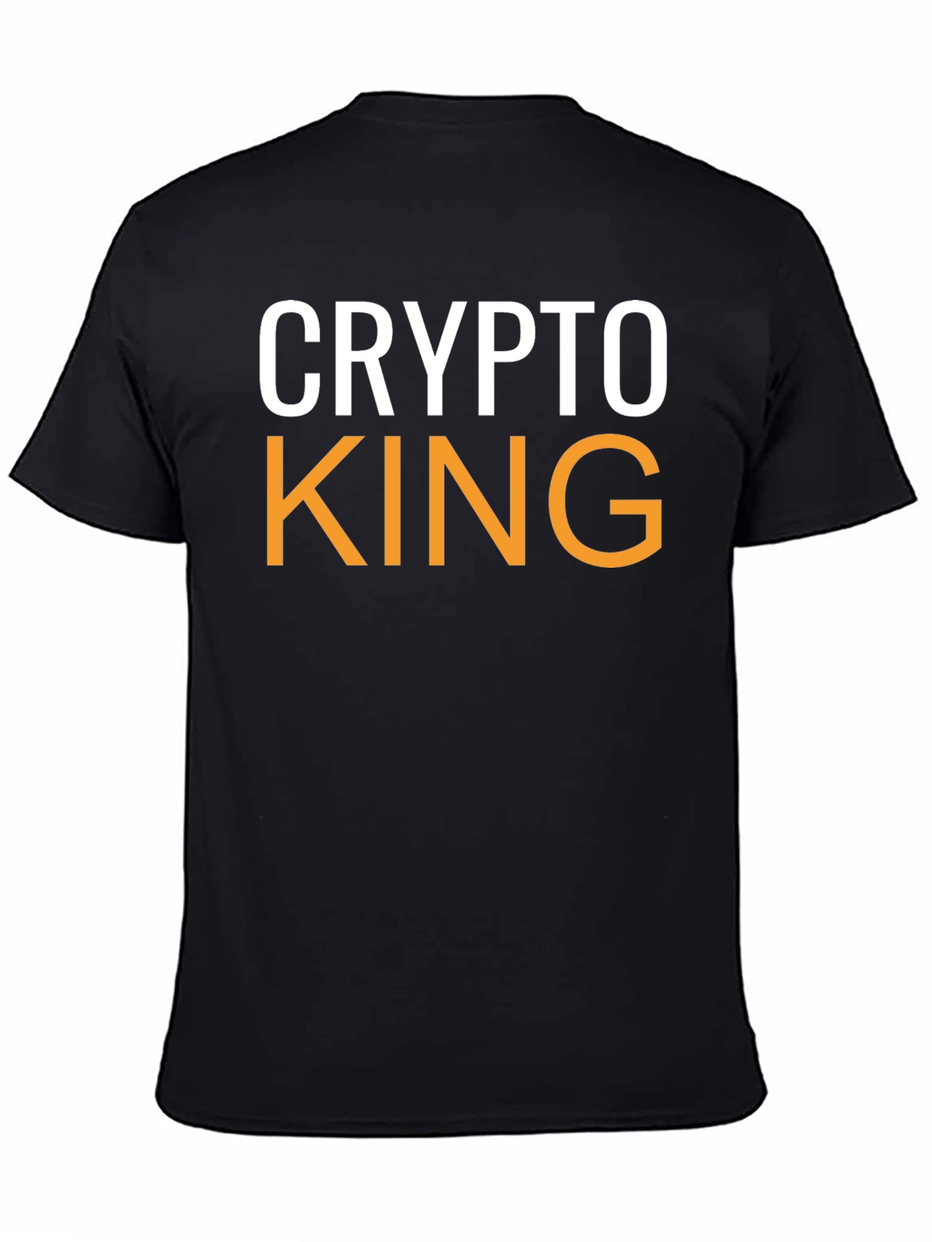 Crypto King Black T-Shirt - Stylish Bitcoin Apparel
