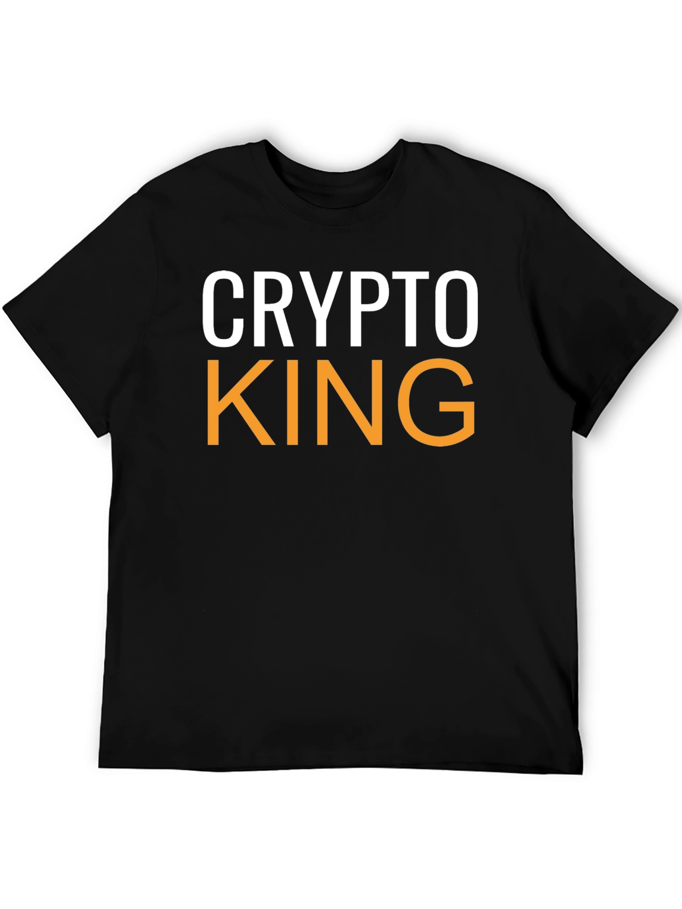 Crypto King Black T-Shirt - Stylish Bitcoin Apparel