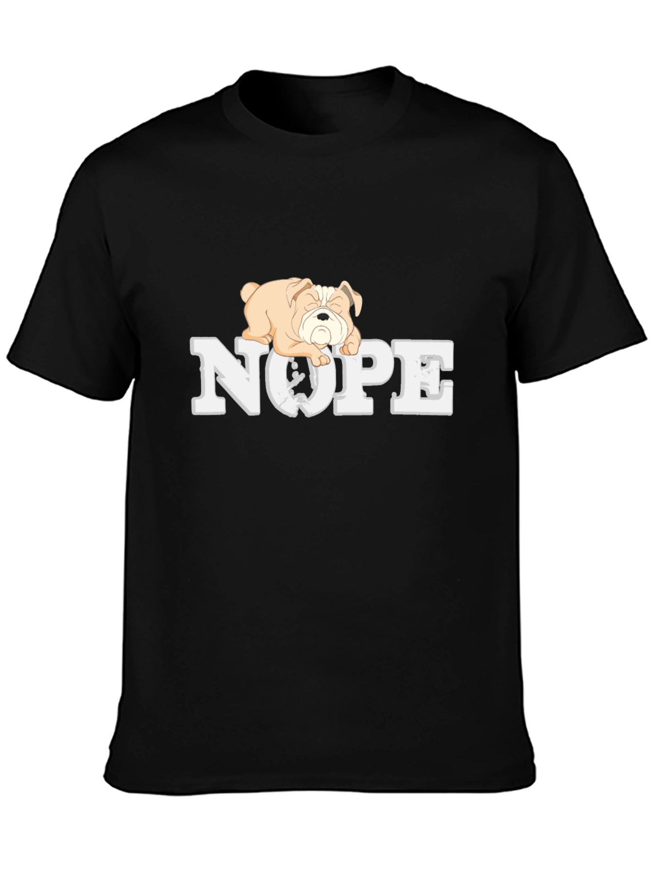 Nope Bulldog Graphic Tee