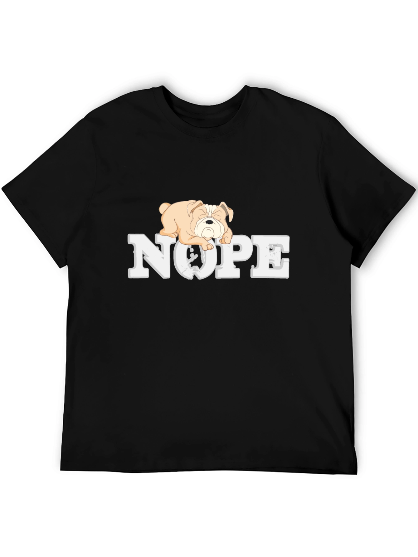Nope Bulldog Graphic Tee