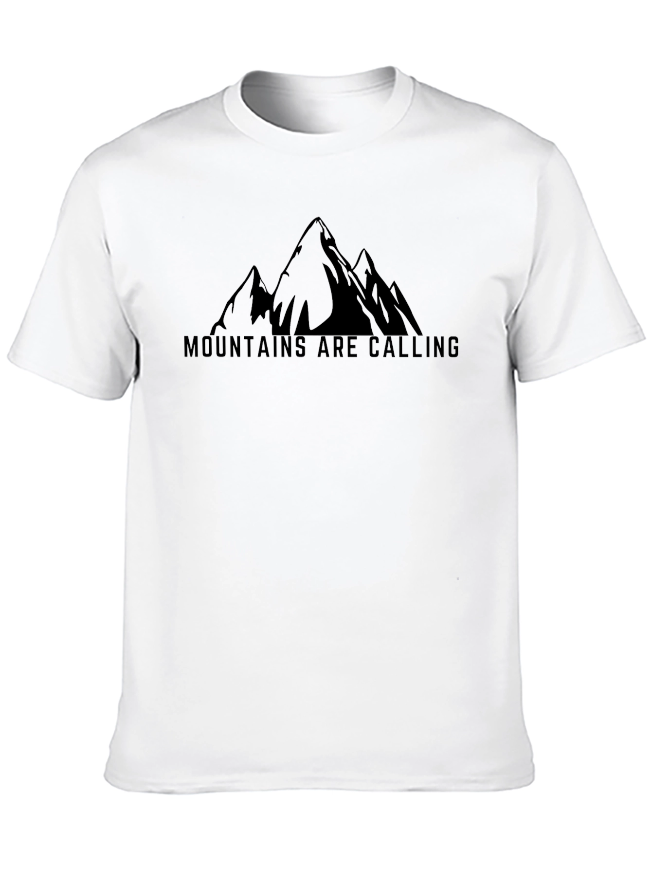 Mountains are Calling Black T-Shirt