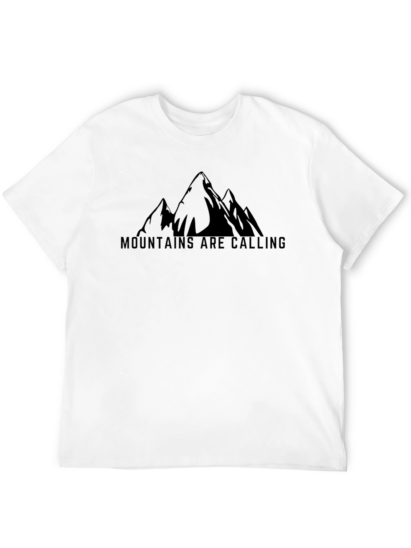 Mountains are Calling Black T-Shirt