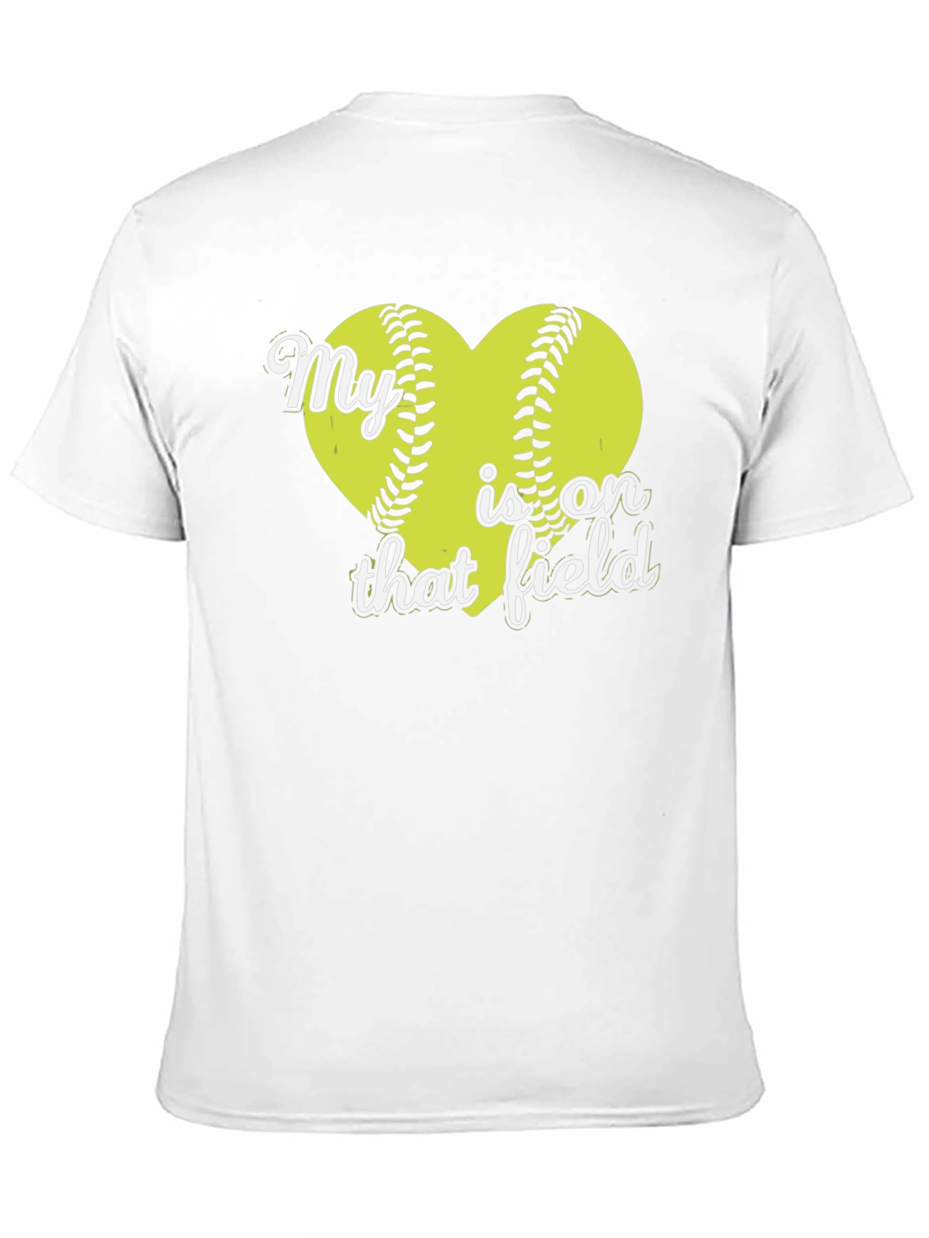 My Heart is on That Field Softball T-Shirt