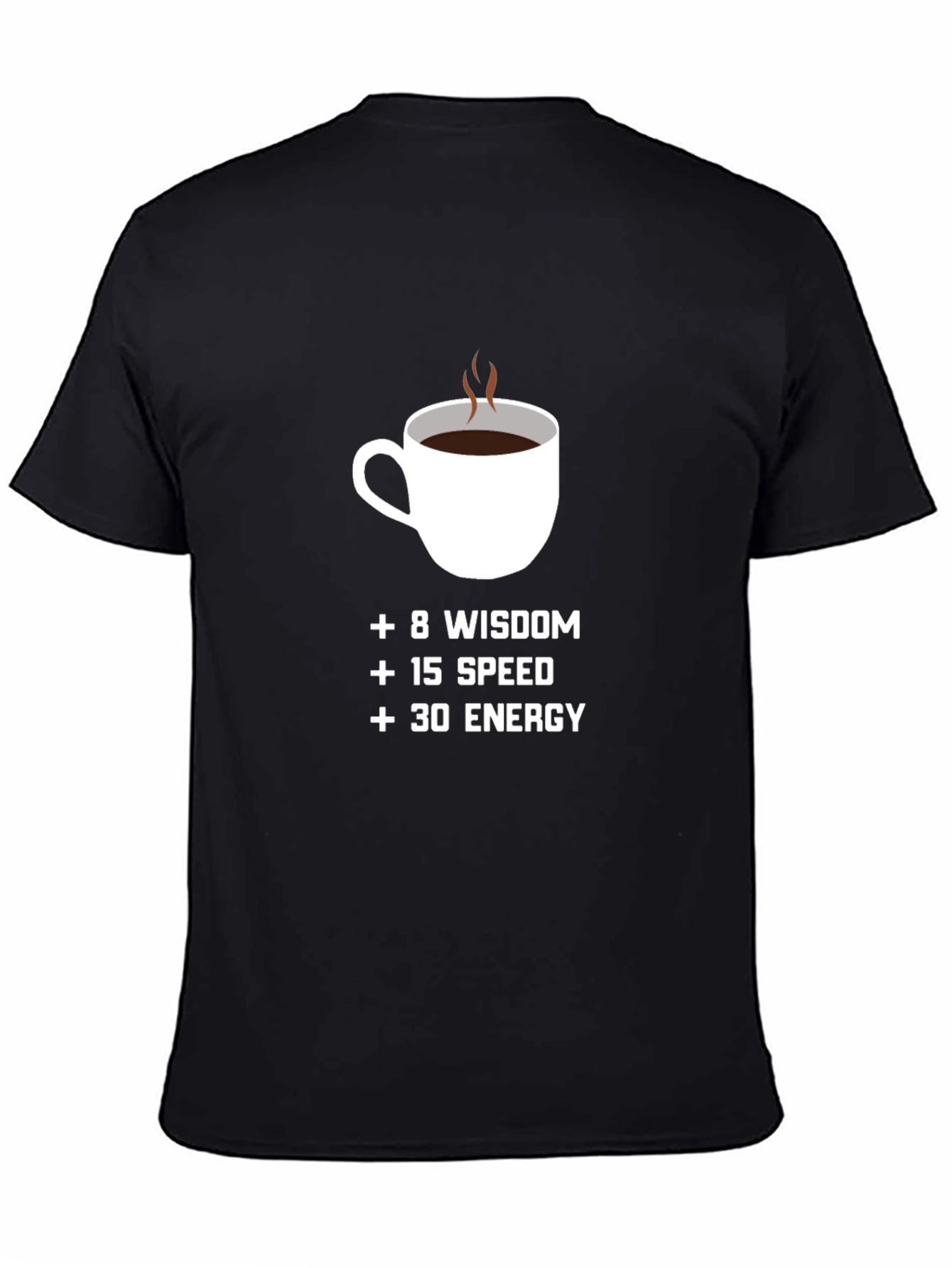 Coffee + Stats Black T-Shirt