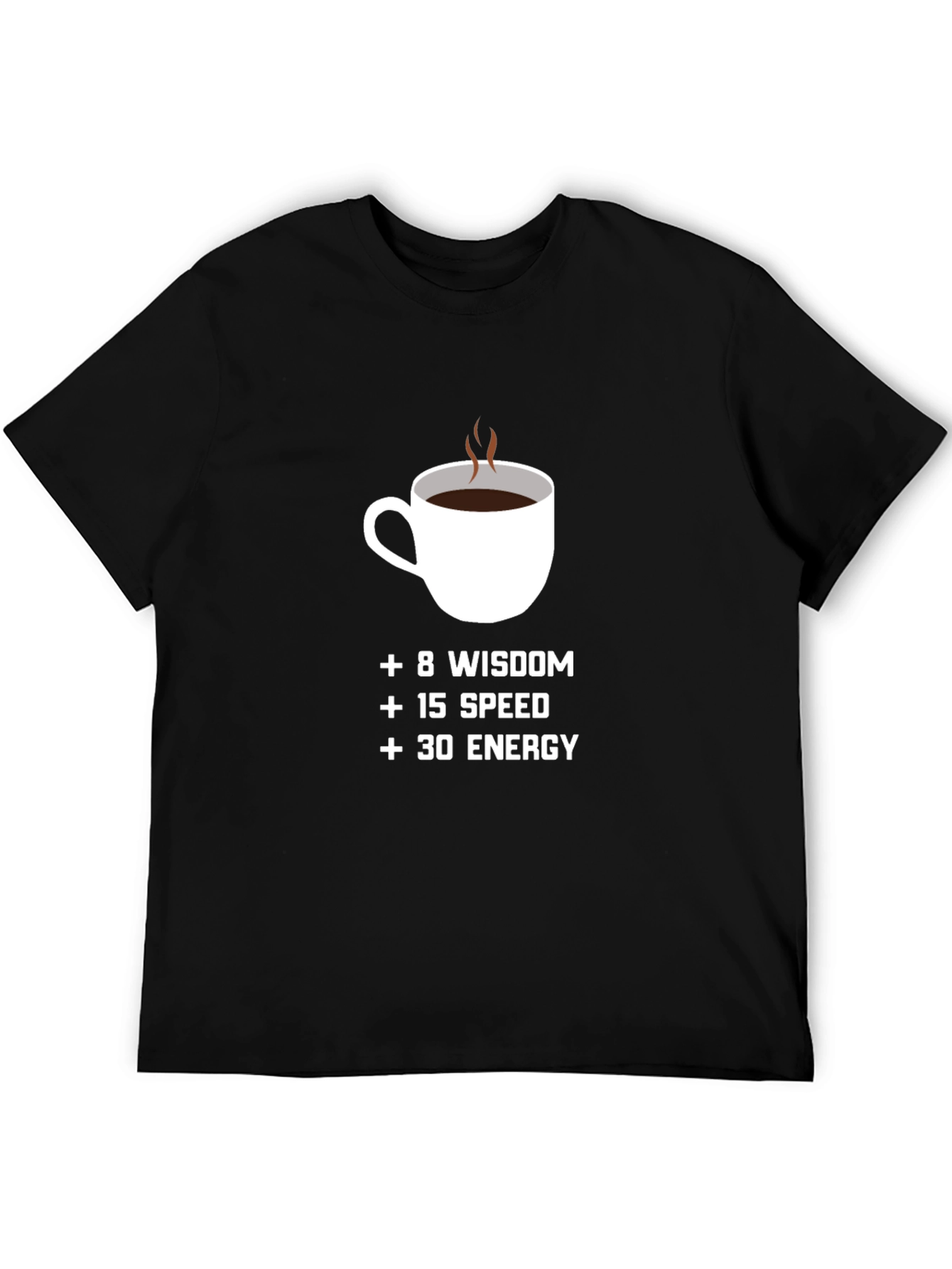 Coffee + Stats Black T-Shirt