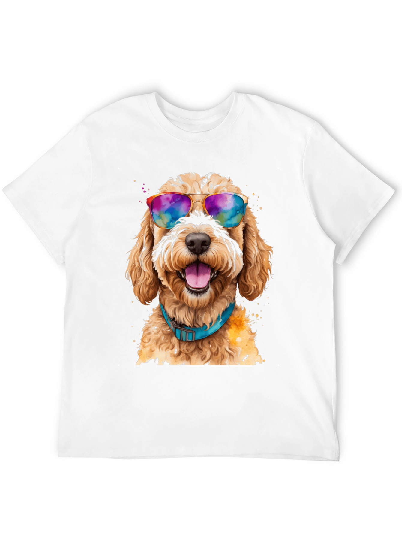 Dog with Sunglasses Graphic Tee - Cool Comfort