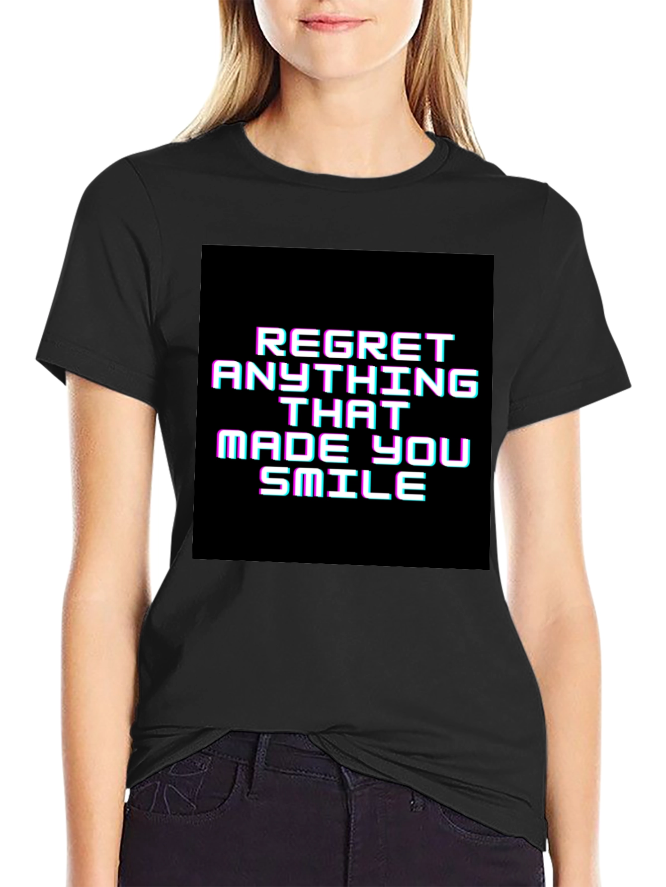 Regret Anything That Made You Smile Graphic Tee