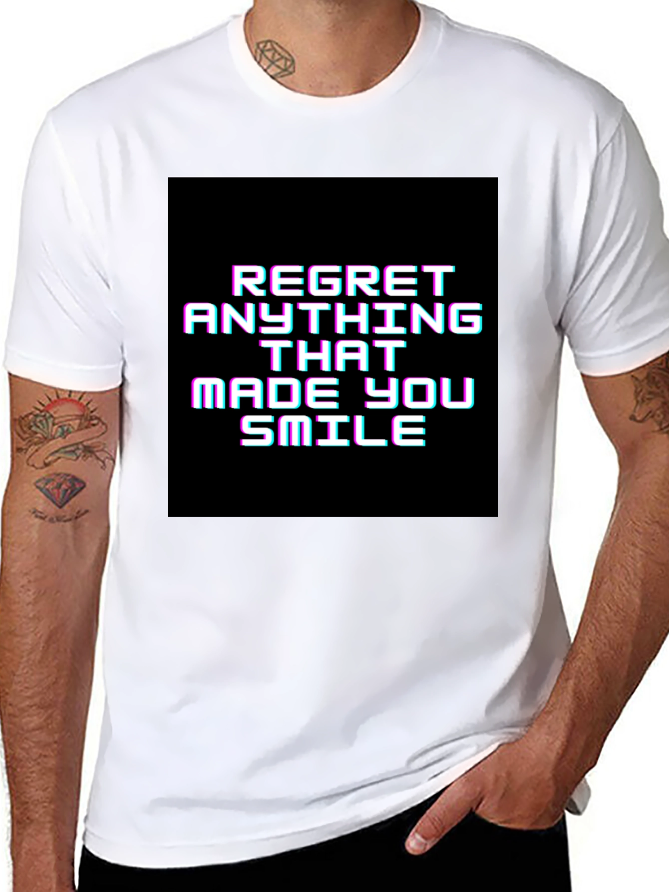 Regret Anything That Made You Smile Graphic Tee