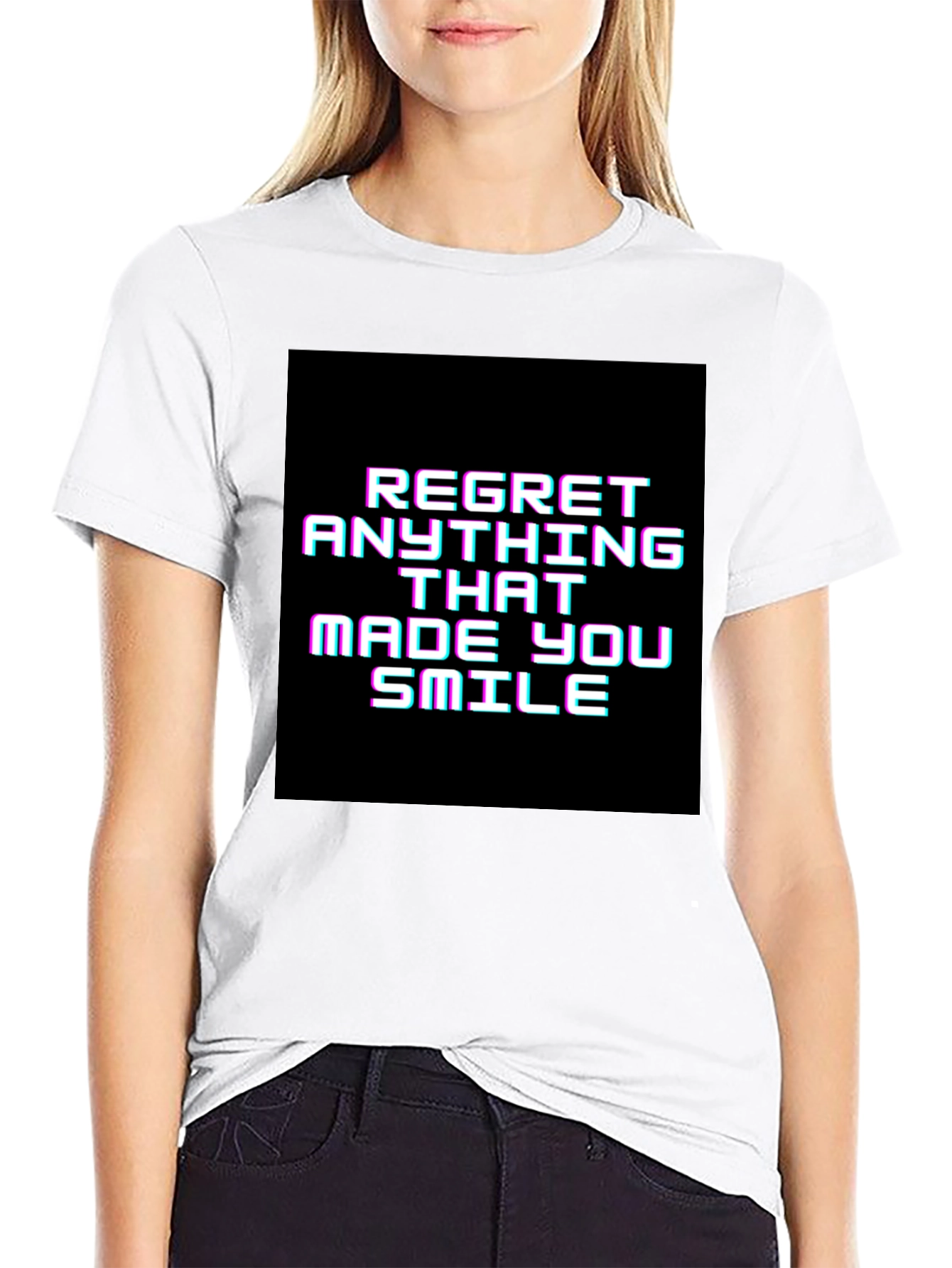 Regret Anything That Made You Smile Graphic Tee