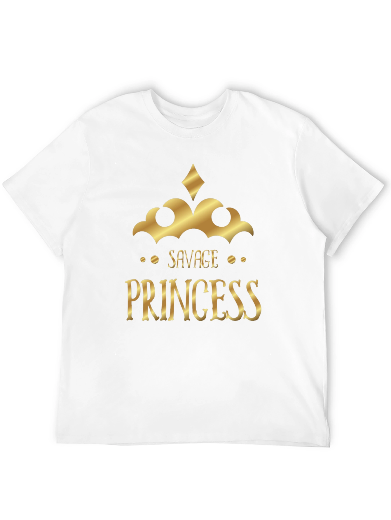 Savage Princess Graphic Tee - Black Cotton T-Shirt