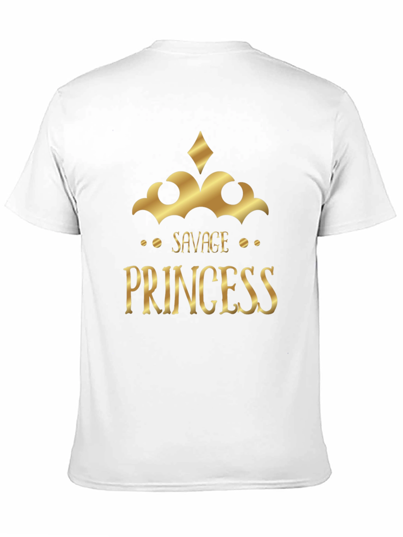 Savage Princess Graphic Tee - Black Cotton T-Shirt