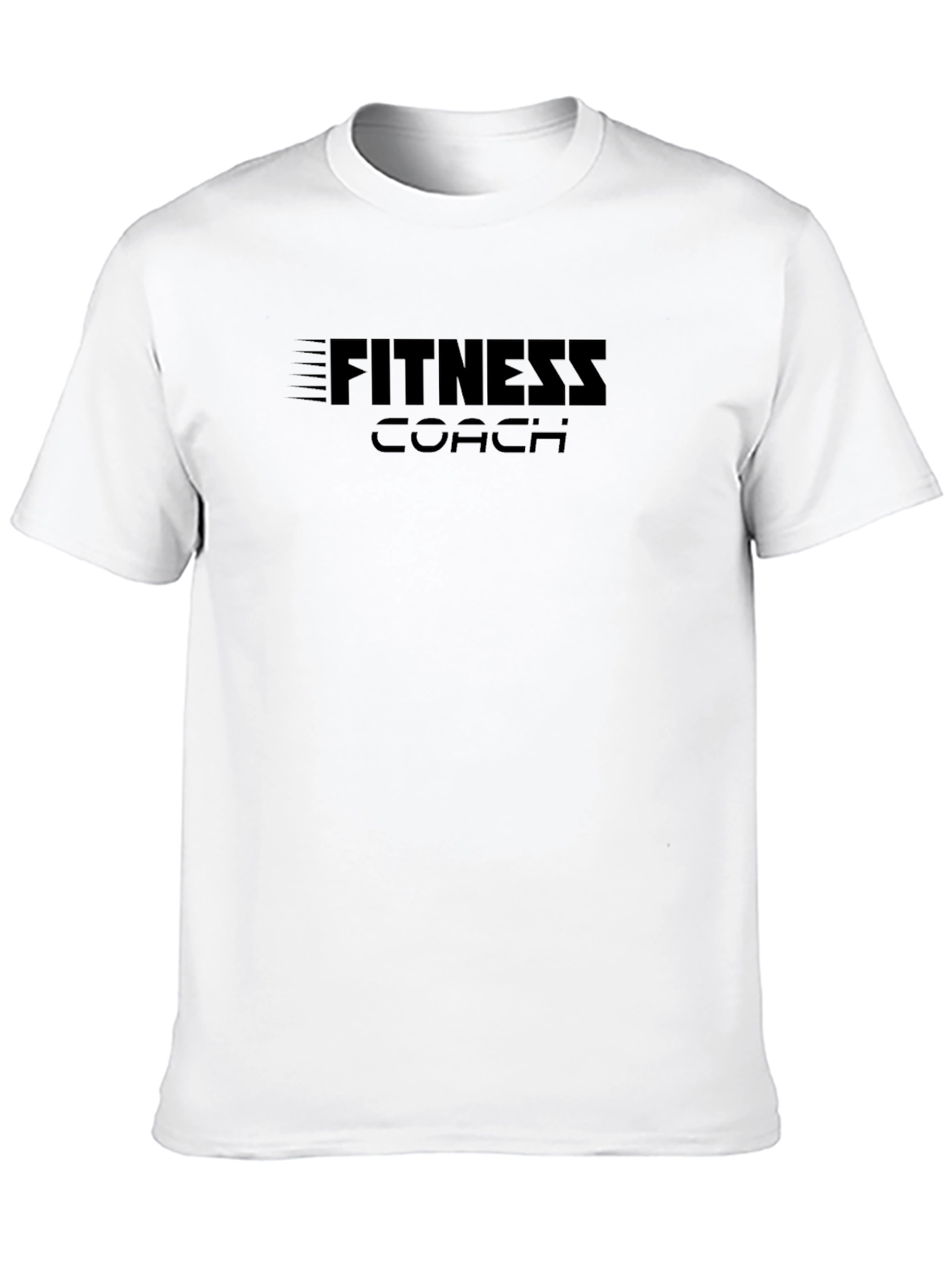 Fitness Coach Black T-Shirt - Motivational Apparel
