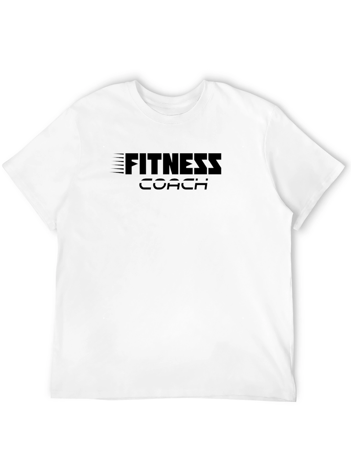 Fitness Coach Black T-Shirt - Motivational Apparel