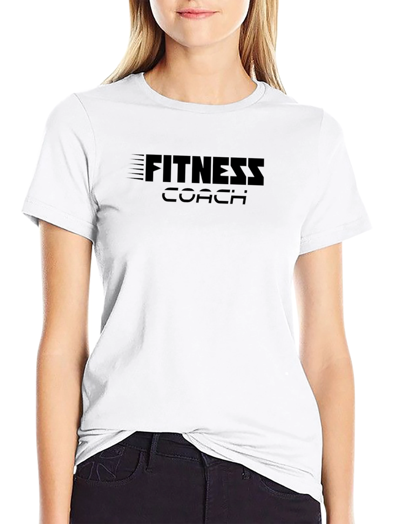 Fitness Coach Black T-Shirt - Motivational Apparel