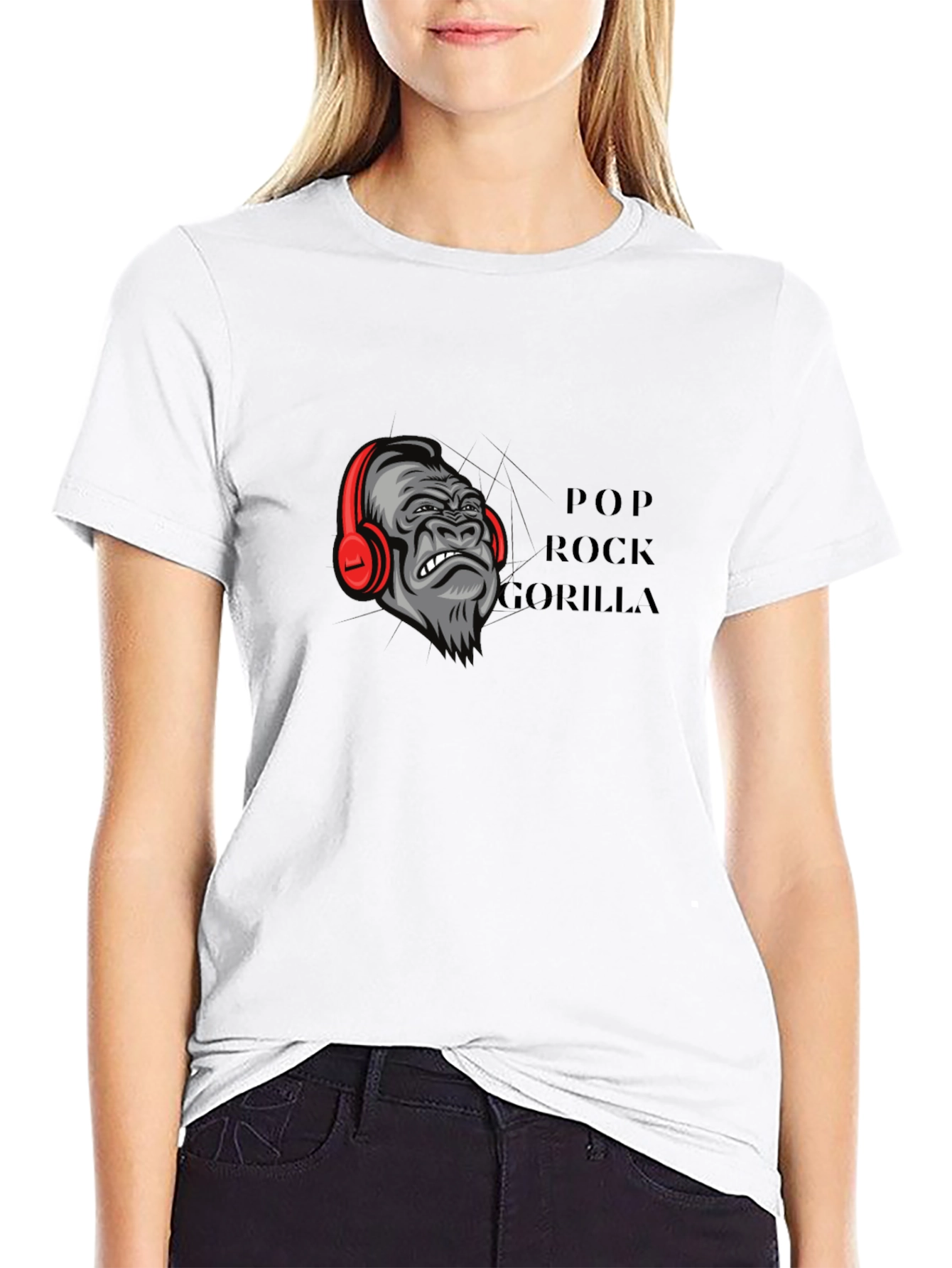 Pop Rock Gorilla Graphic T-Shirt