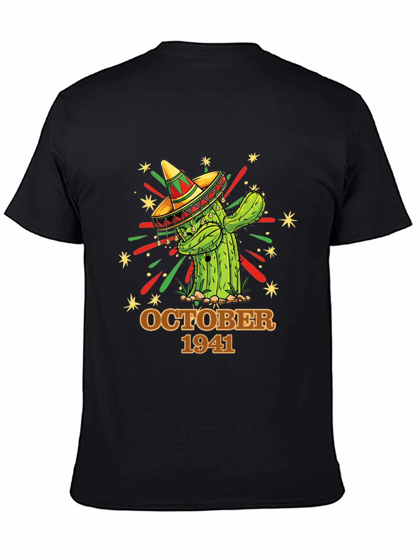 October 1941 Cactus Tee - Birthday Sombrero Shirt