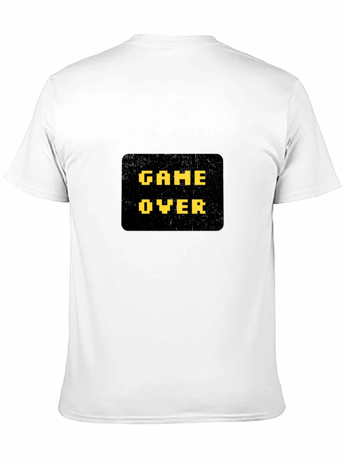 Game Over Graphic Print Black T-Shirt
