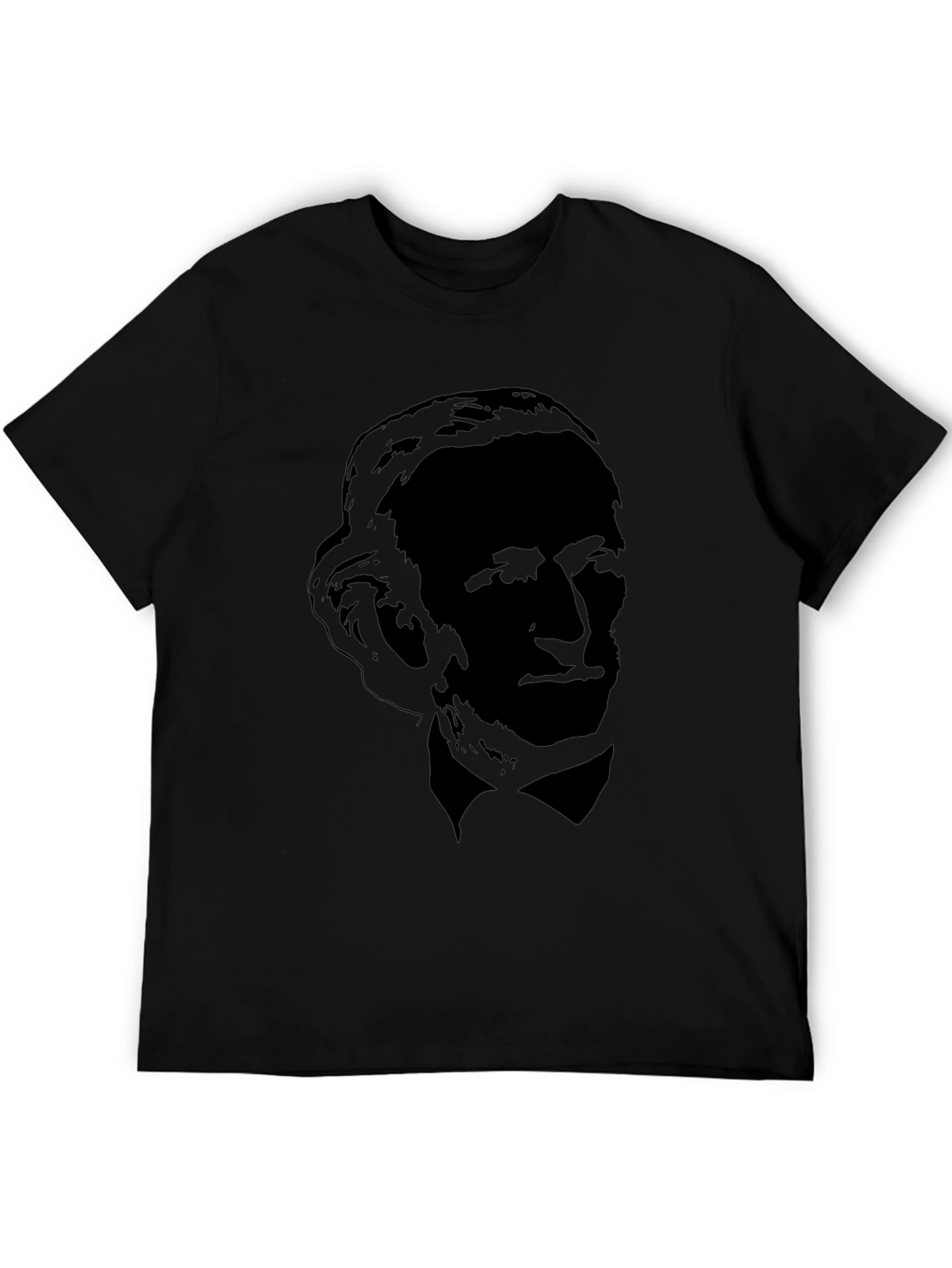 Silhouette Portrait Black T-Shirt