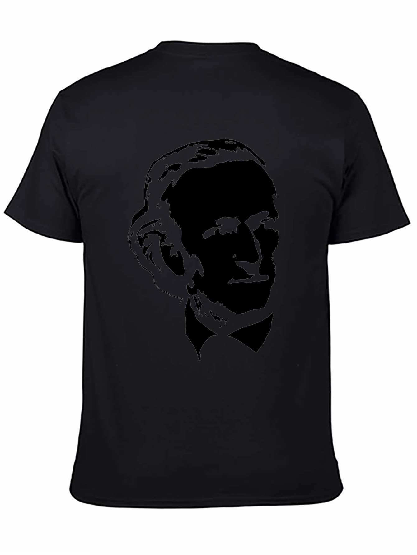 Silhouette Portrait Black T-Shirt