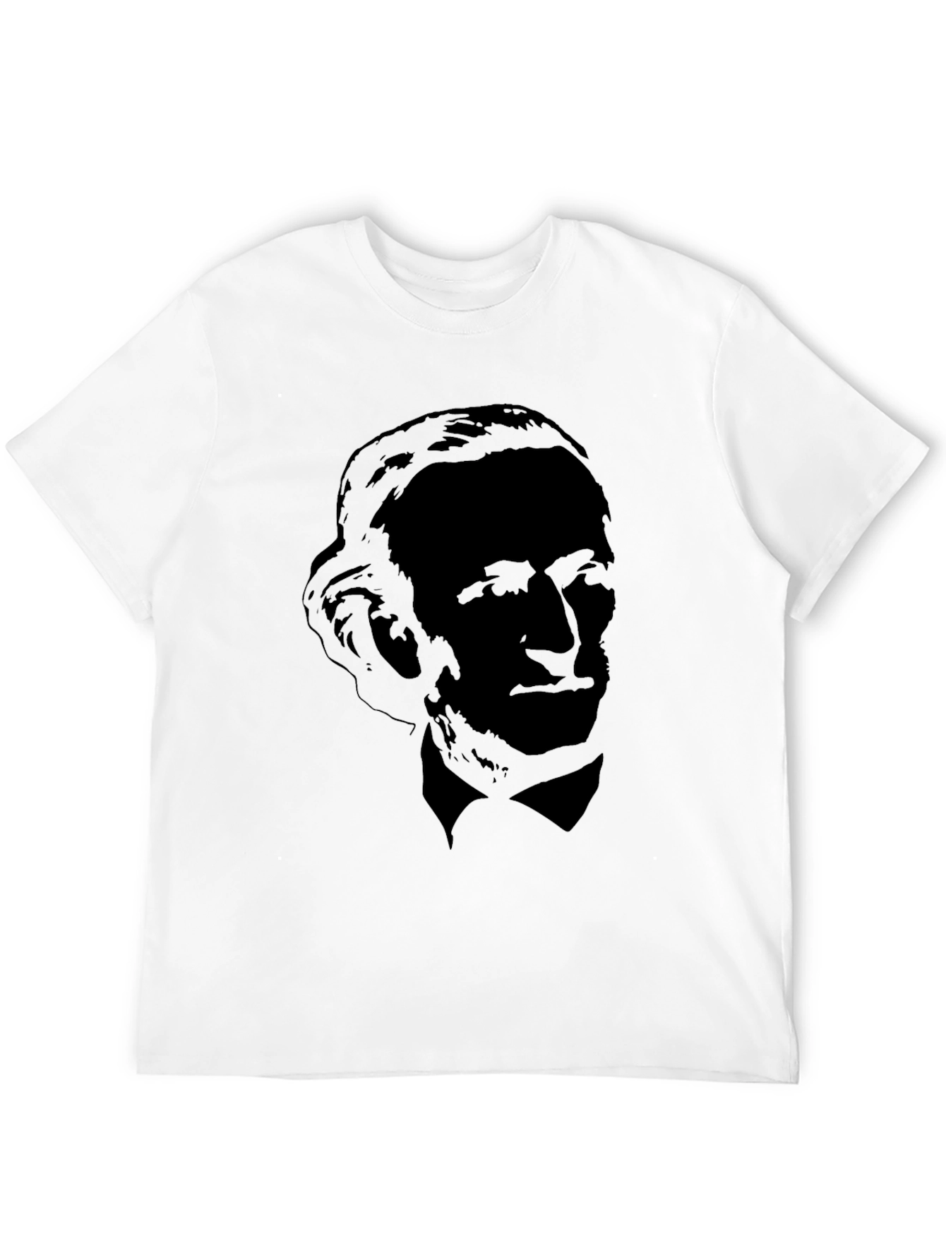 Silhouette Portrait Black T-Shirt