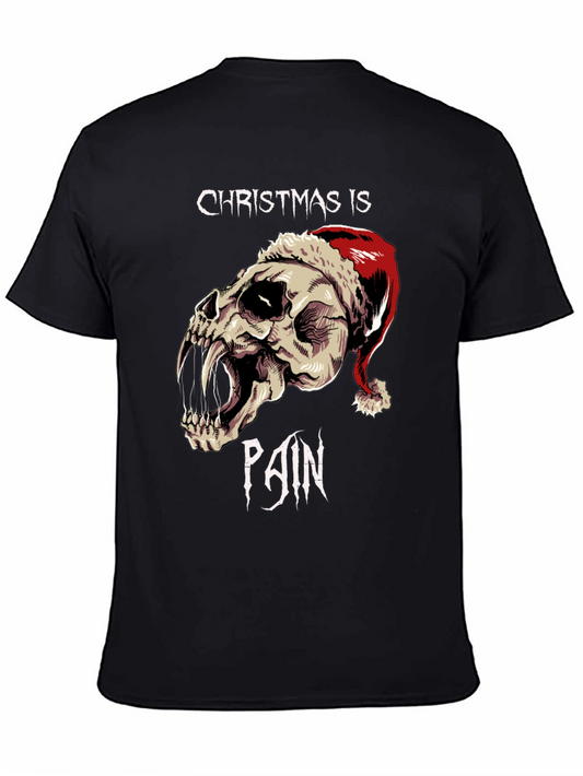 Christmas is Pain Skull T-Shirt