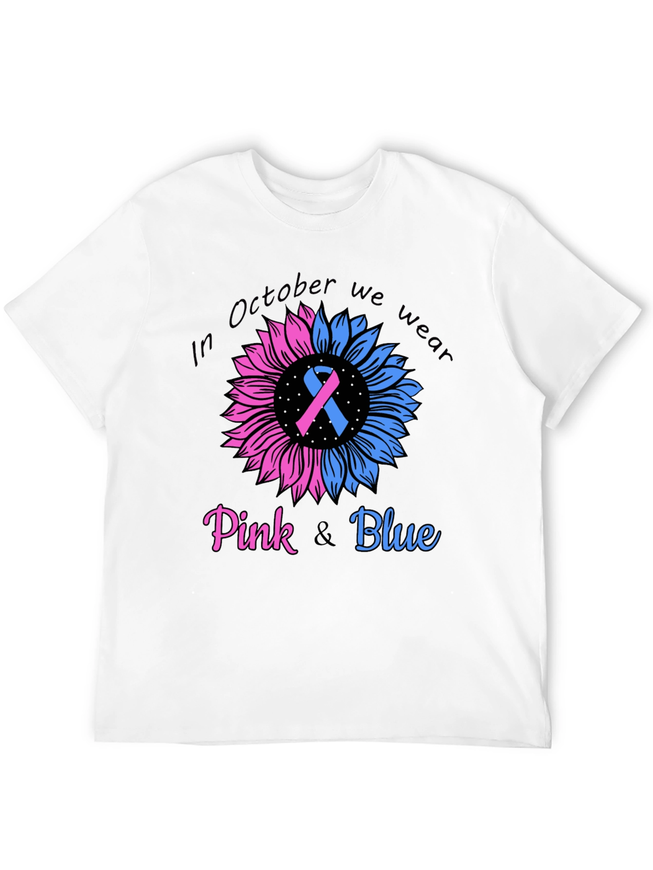 October Pink and Blue Awareness T-Shirt