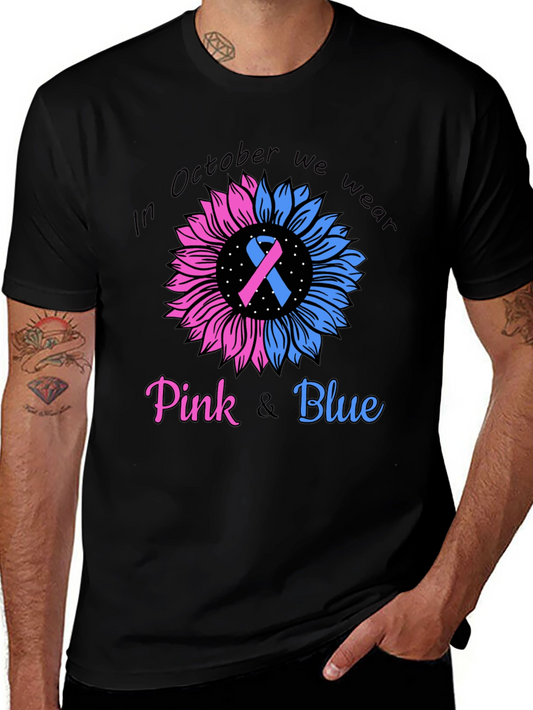 October Pink and Blue Awareness T-Shirt