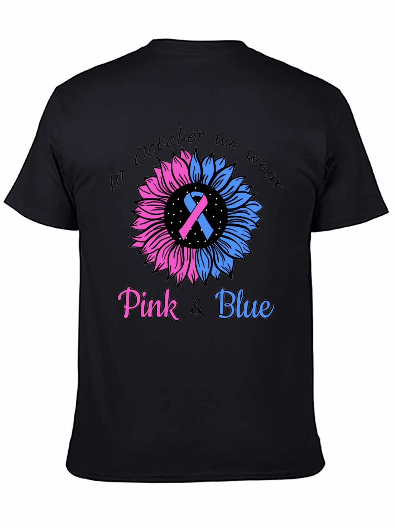 October Pink and Blue Awareness T-Shirt