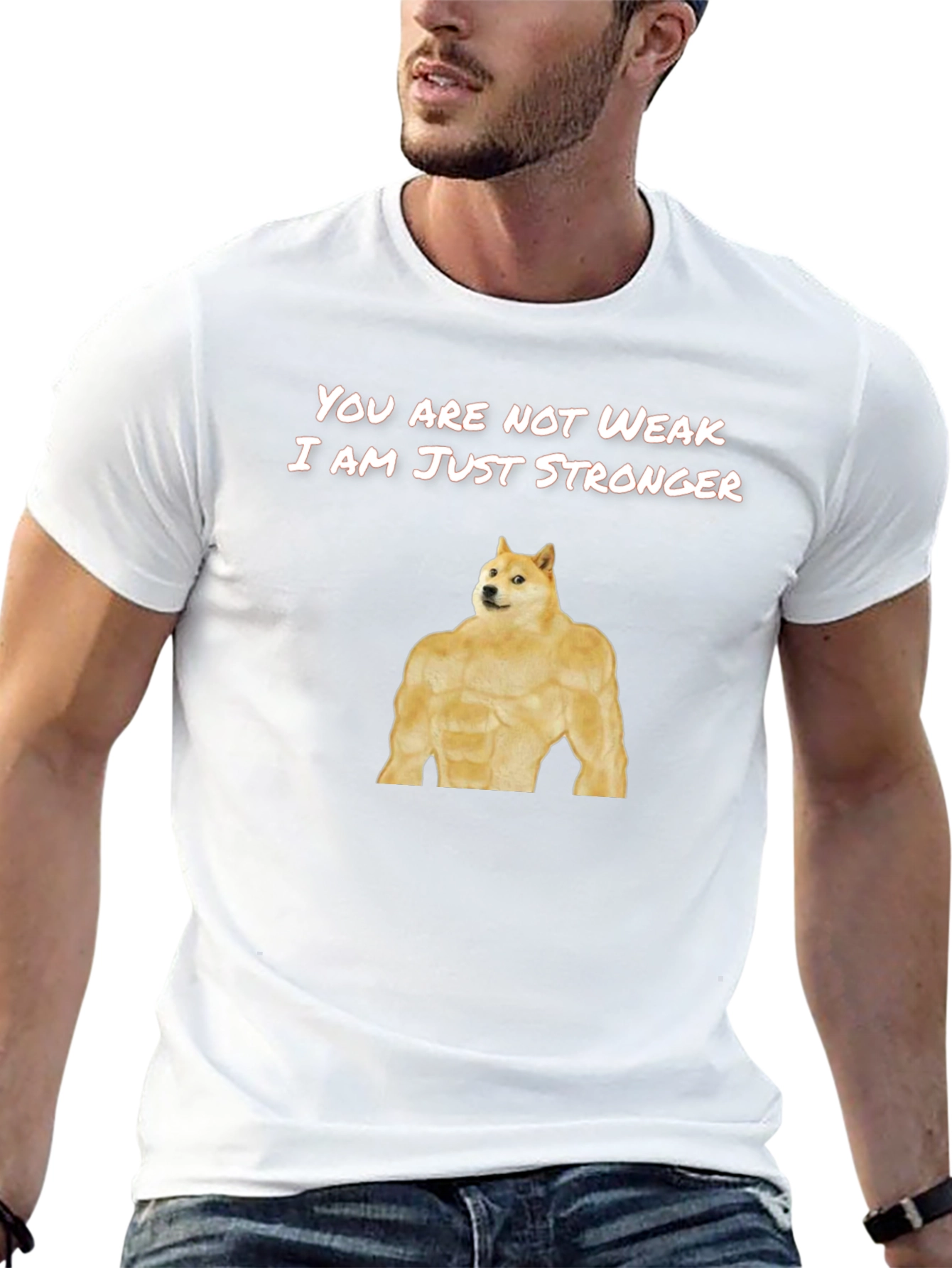 Doge Stronger T-Shirt Funny Meme Shirt