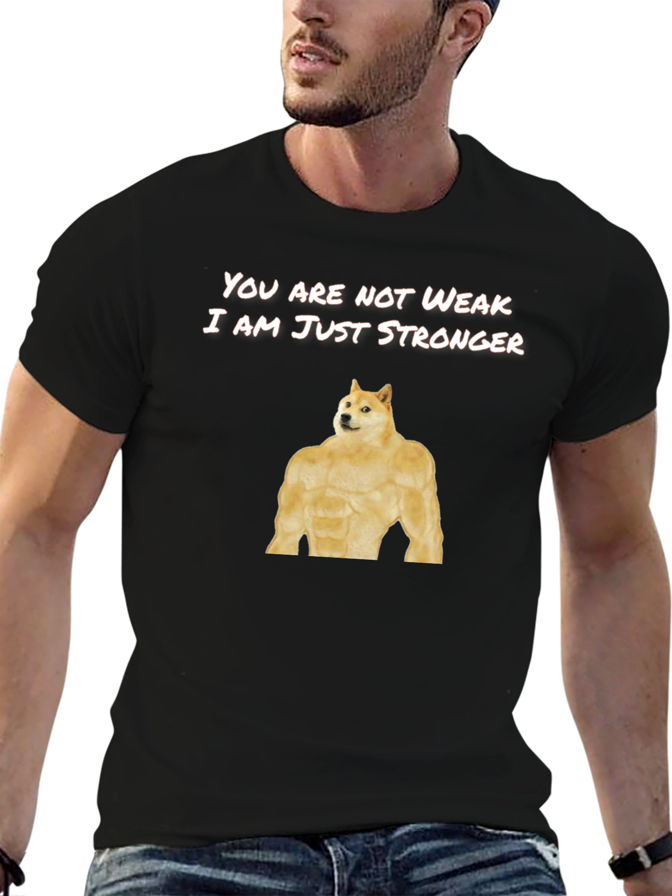 Doge Stronger T-Shirt Funny Meme Shirt