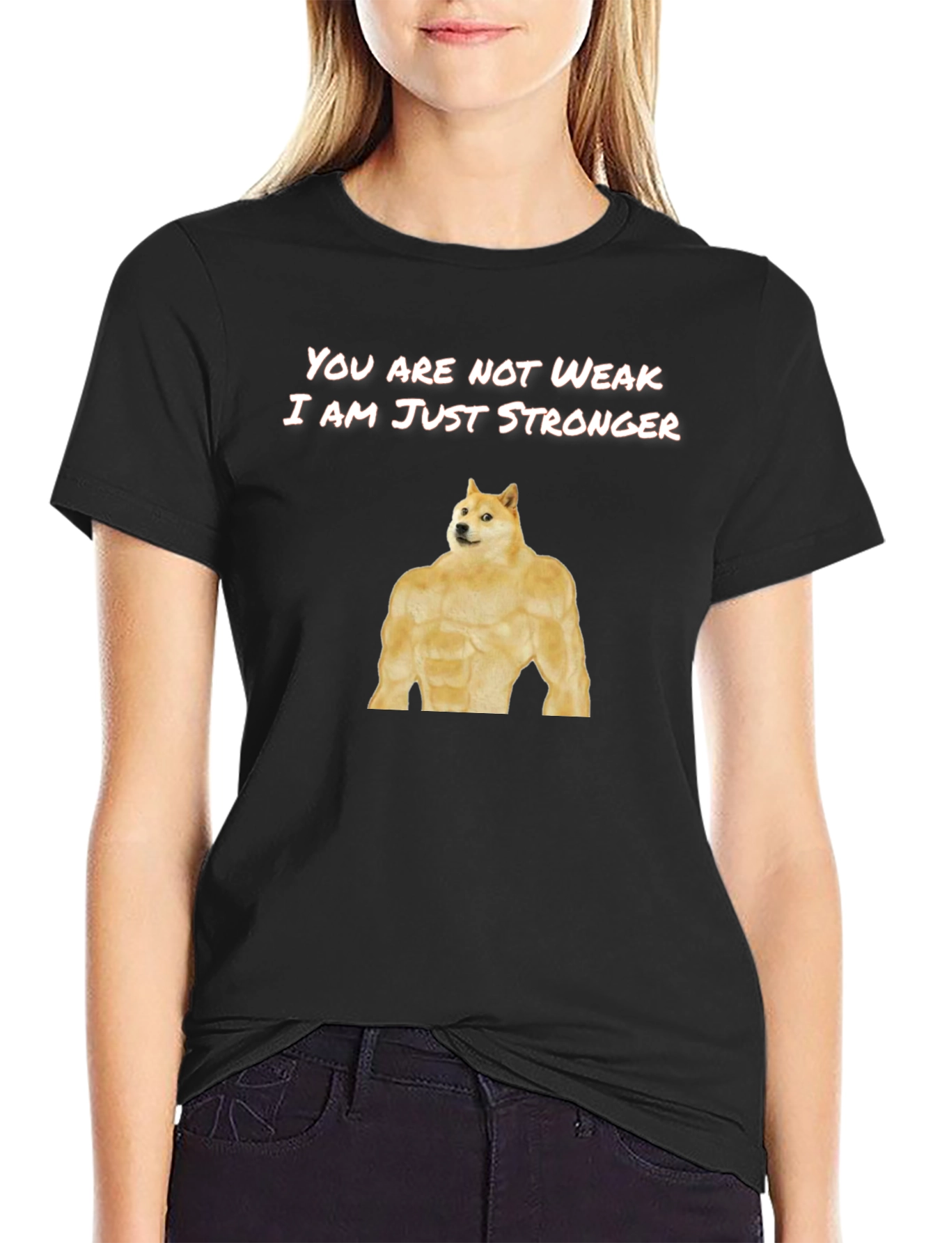 Doge Stronger T-Shirt Funny Meme Shirt