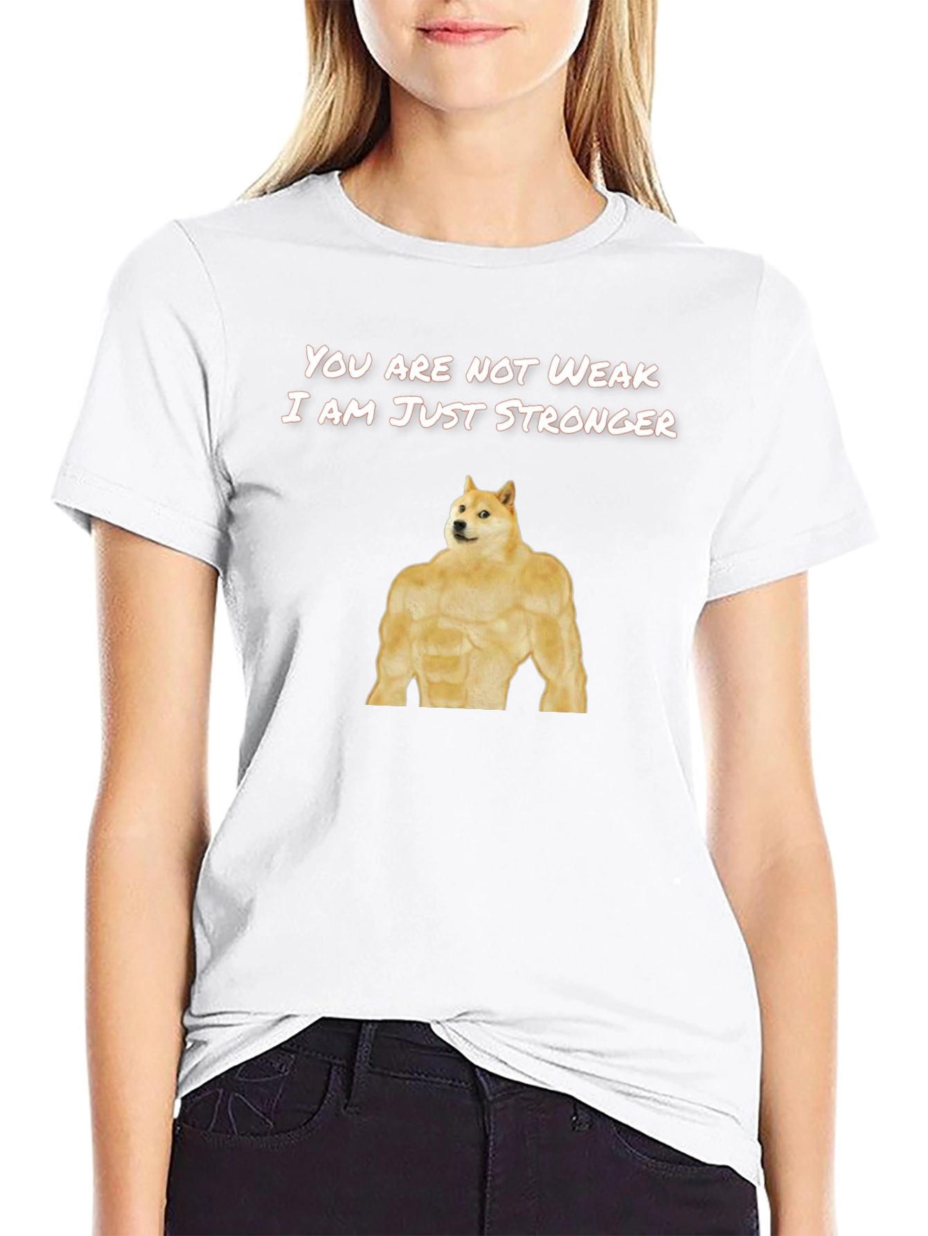 Doge Stronger T-Shirt Funny Meme Shirt