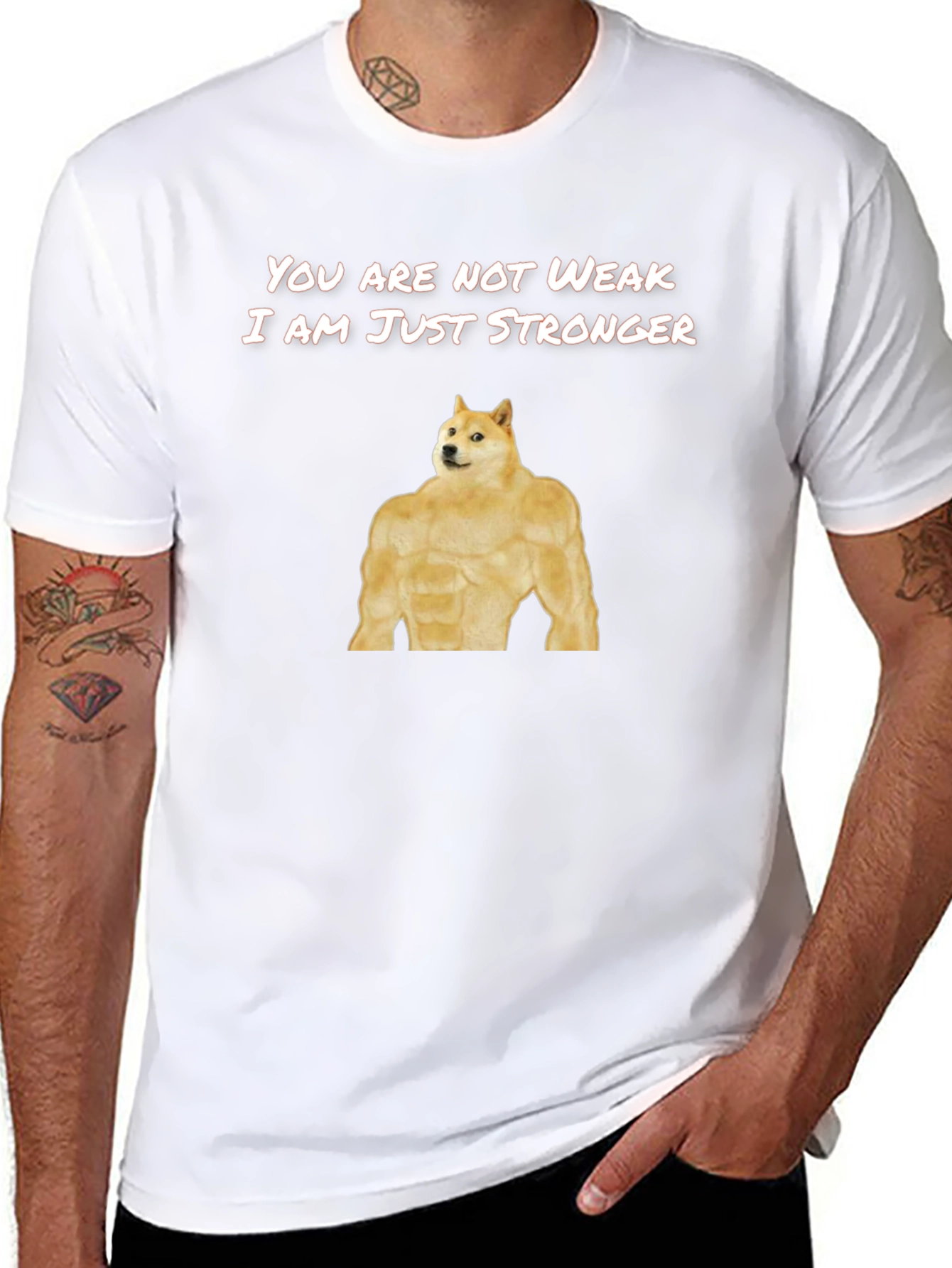 Doge Stronger T-Shirt Funny Meme Shirt