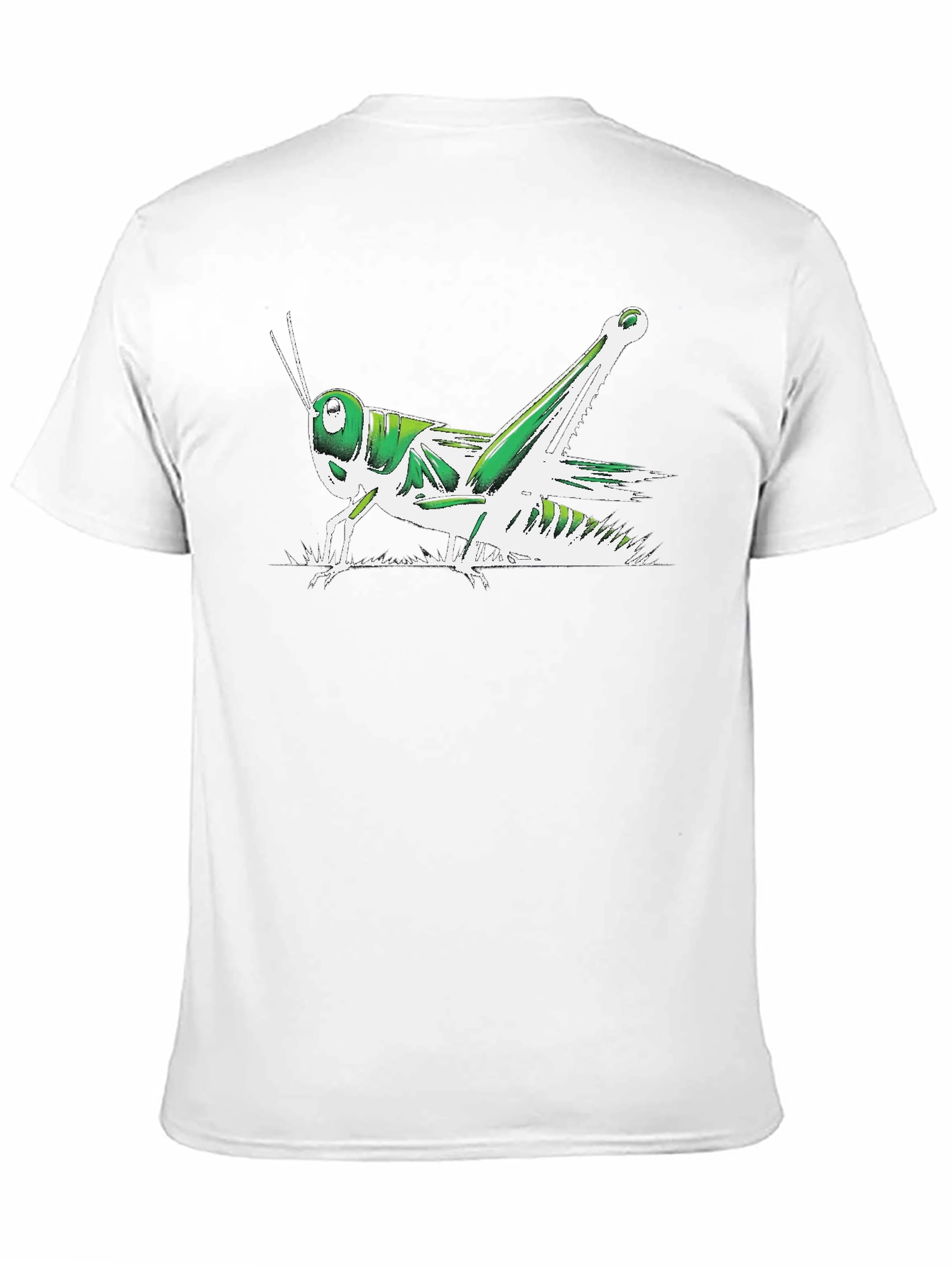 Grasshopper Graphic Tee - Cool Insect Design