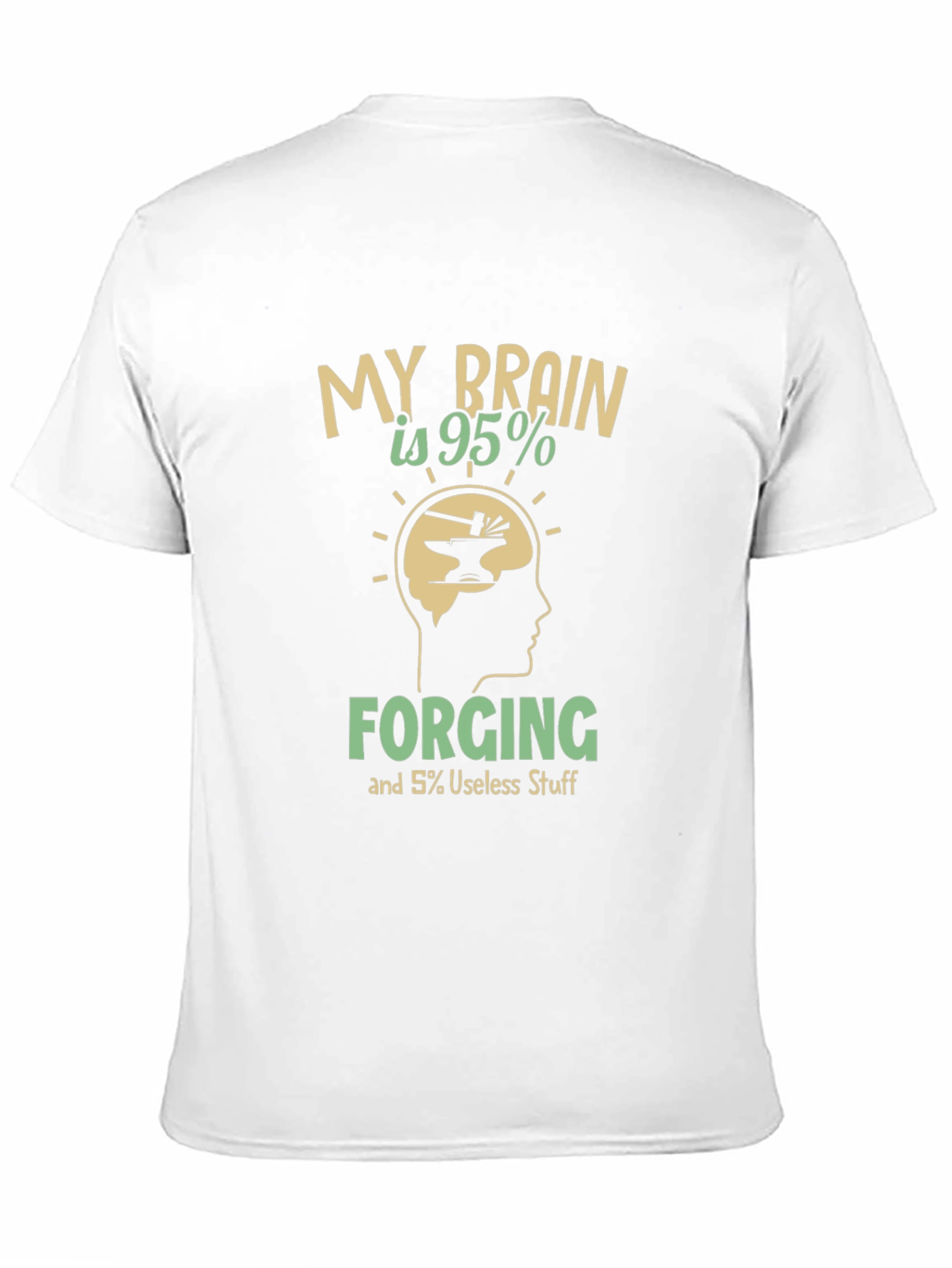Forging Brain T-Shirt - Blacksmith Humor Tee