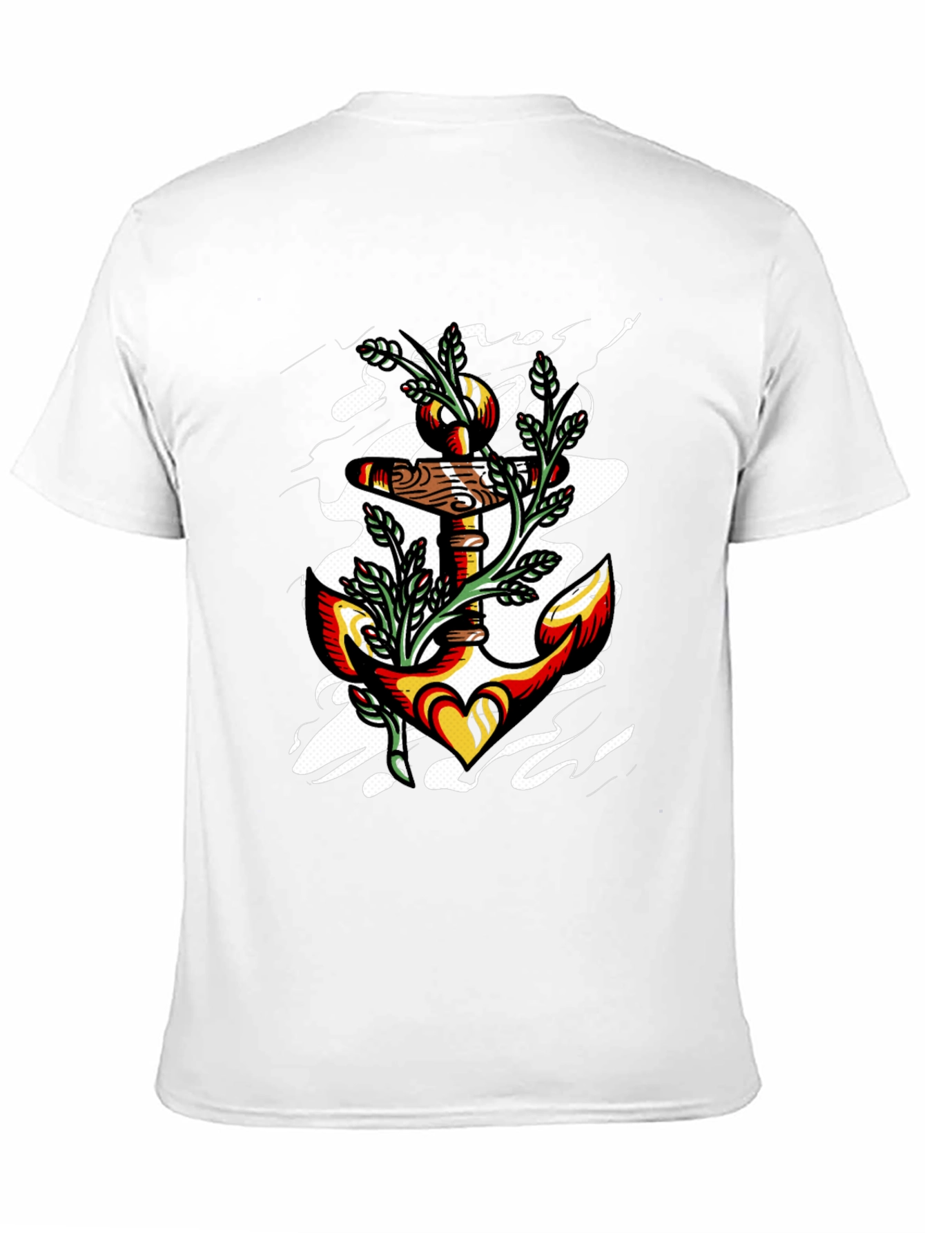 Anchor Heart Graphic Black T-Shirt