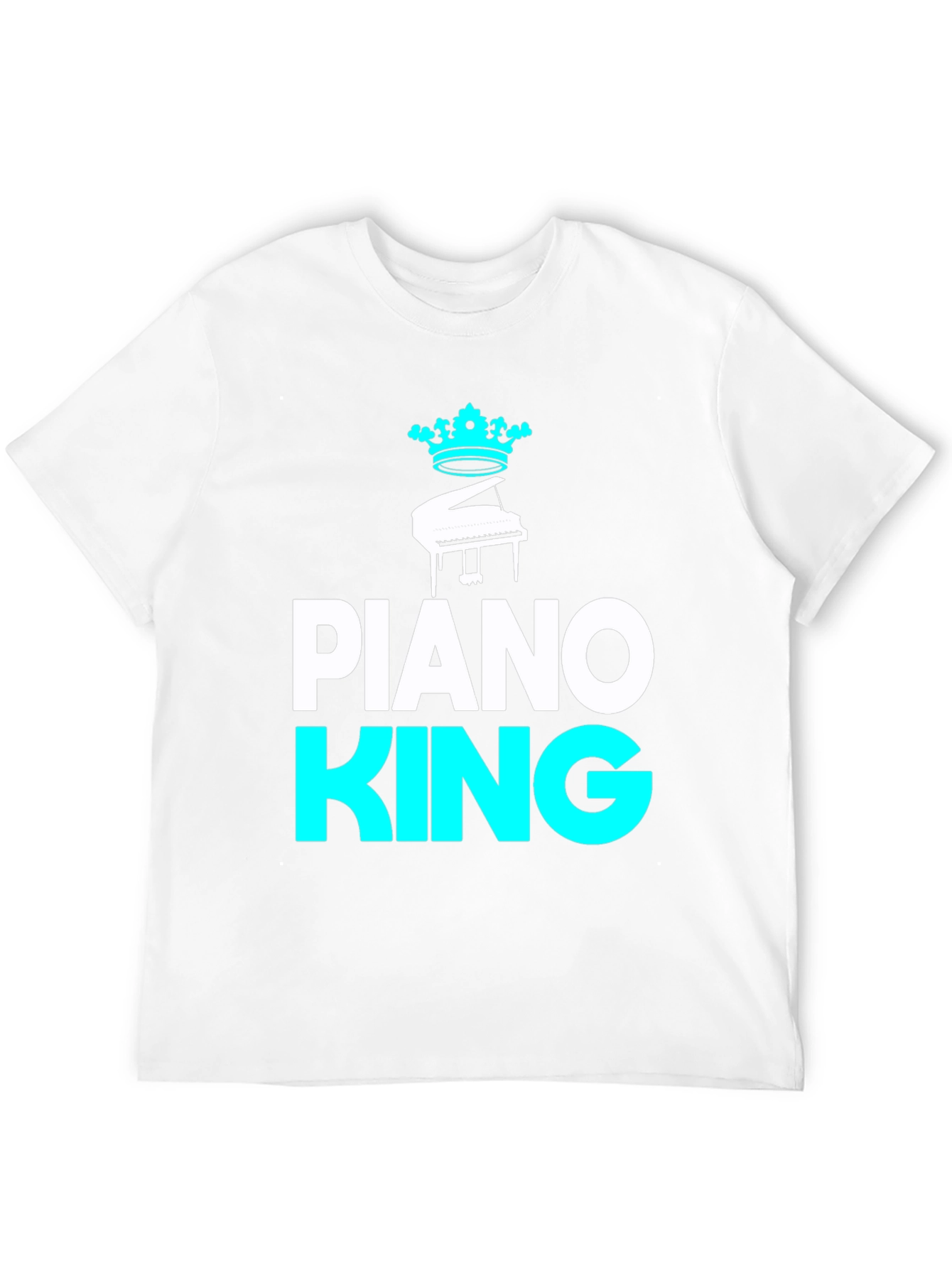 Piano King Graphic Tee - Musical Mens T-Shirt