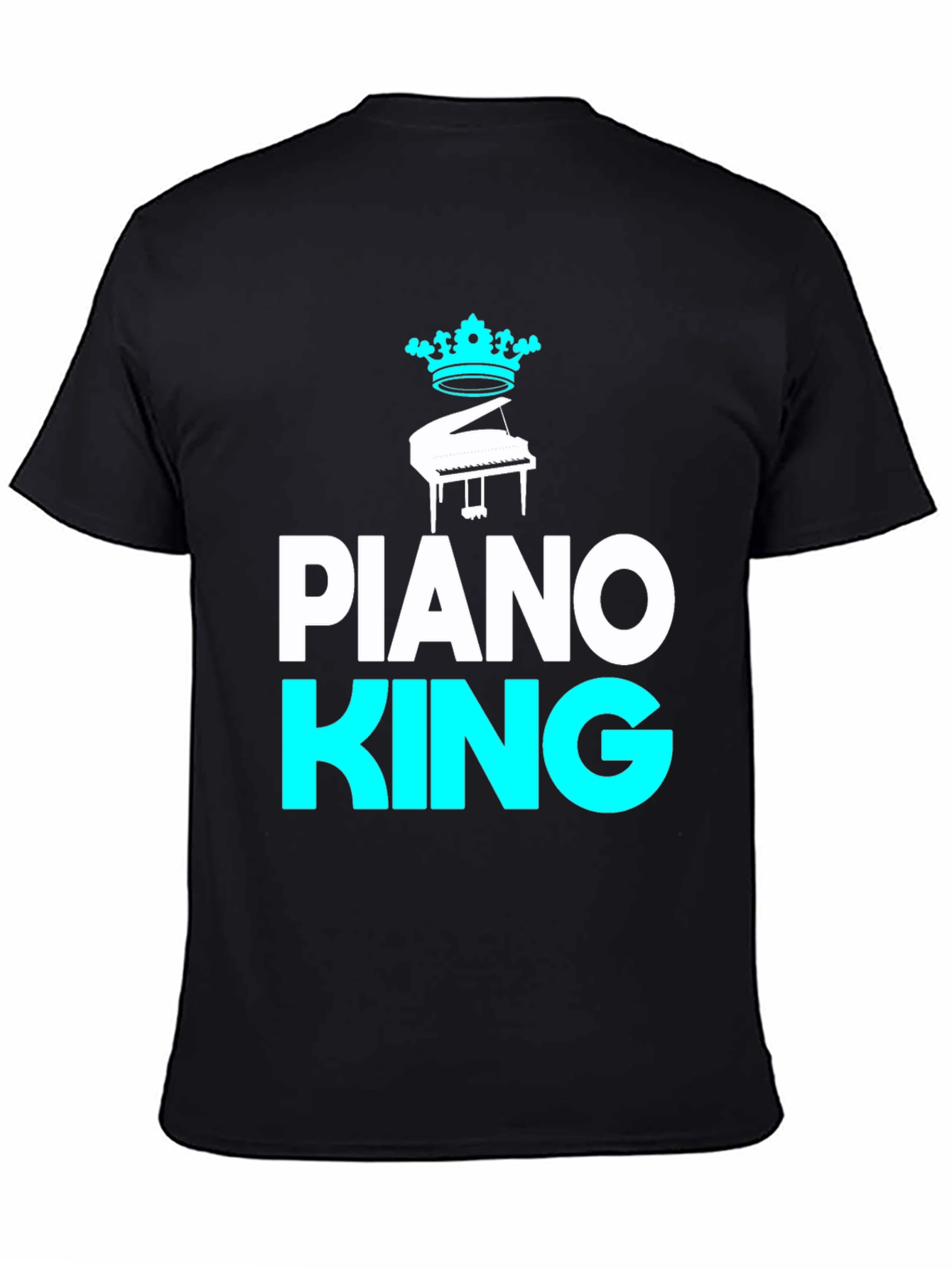 Piano King Graphic Tee - Musical Mens T-Shirt