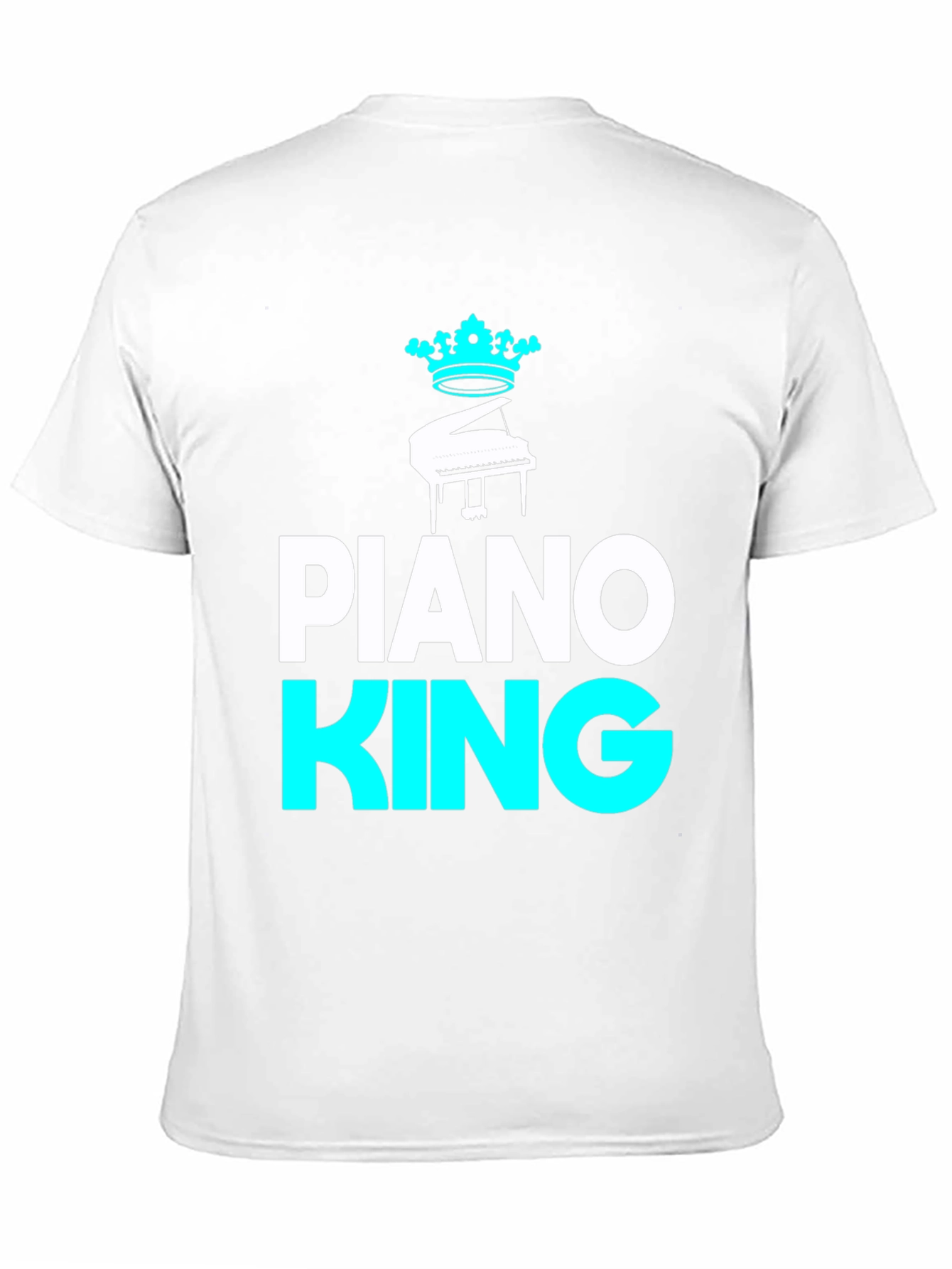 Piano King Graphic Tee - Musical Mens T-Shirt