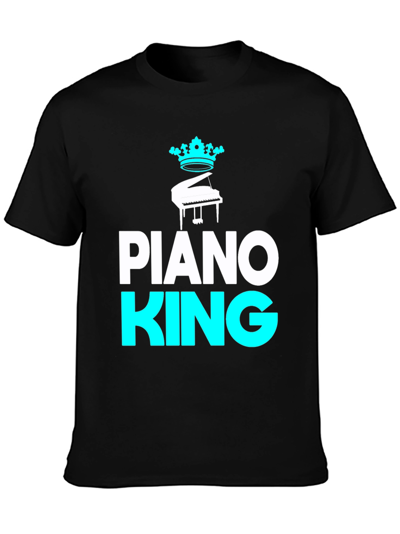 Piano King Graphic Tee - Musical Mens T-Shirt
