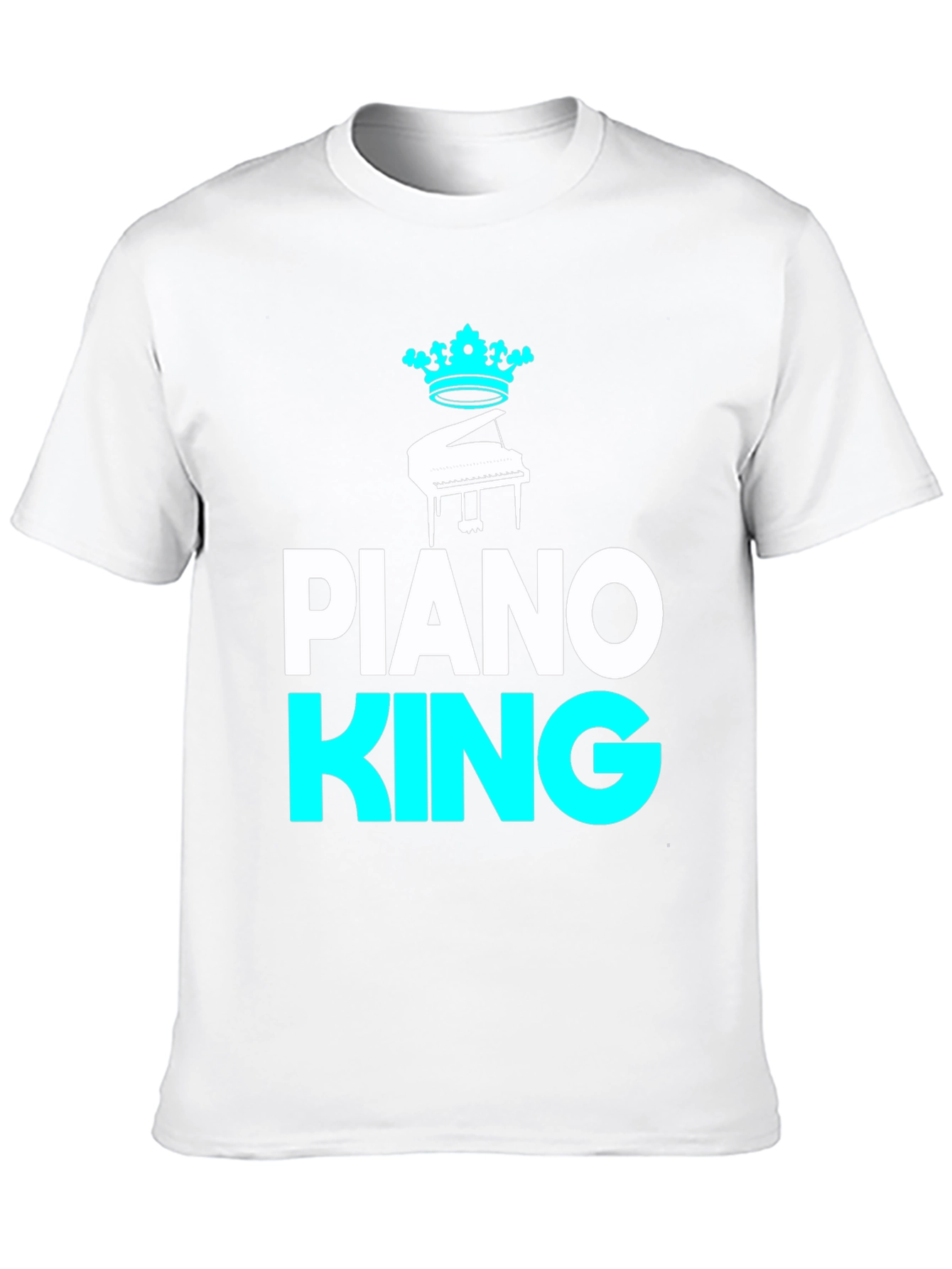 Piano King Graphic Tee - Musical Mens T-Shirt