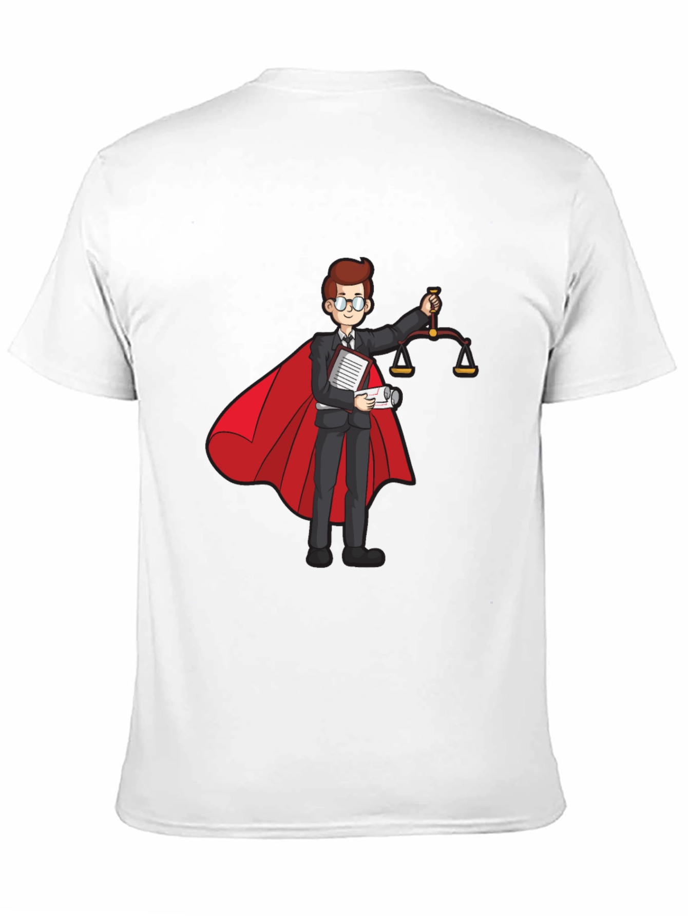 Superhero Lawyer T-Shirt - Scales of Justice